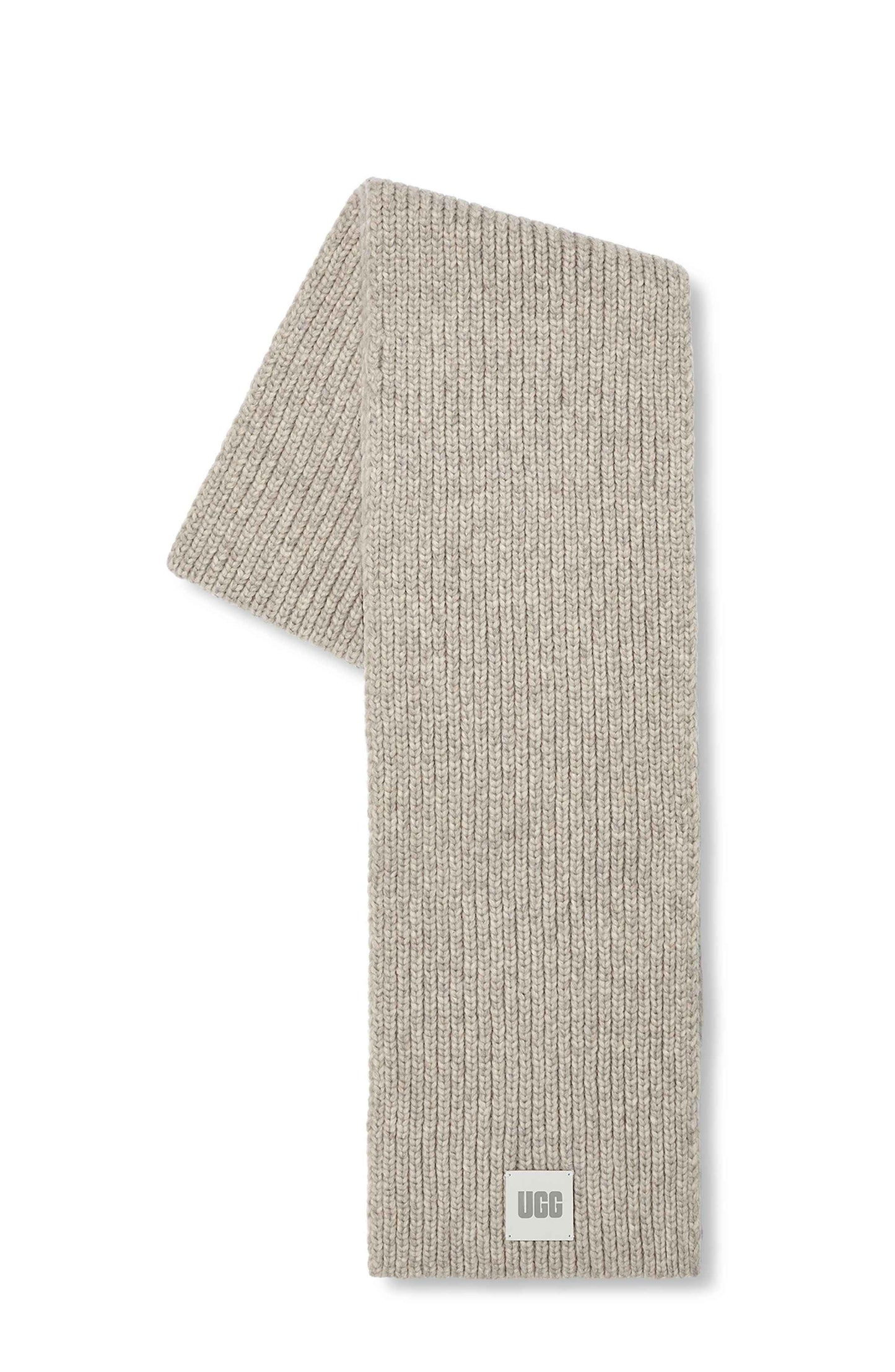 U Chunky Rib Scarf light grey | Bildmaterial bereitgestellt von SHOES.PLEASE.