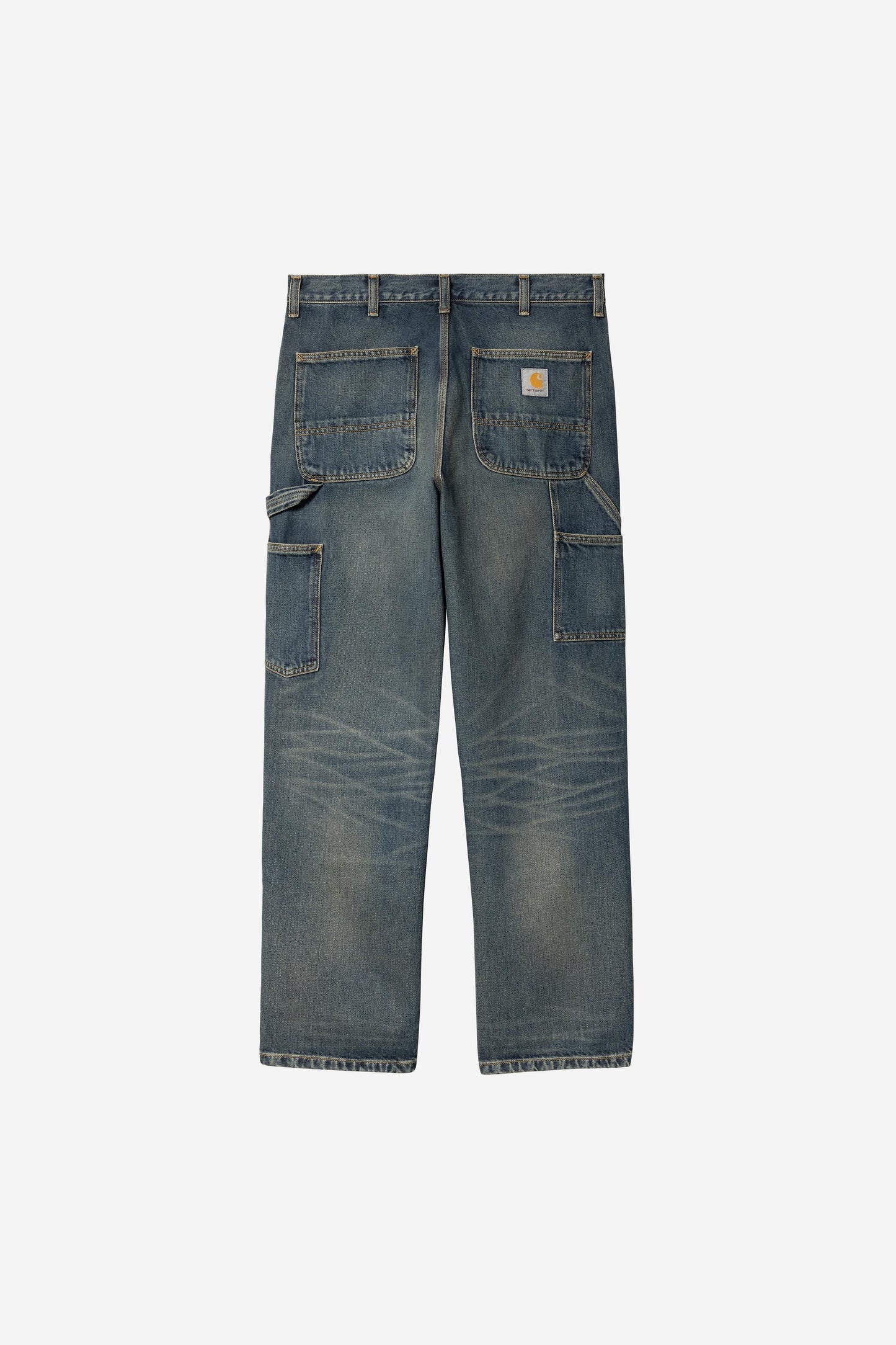 Double Knee Pant blue /worn used wash | Bildmaterial bereitgestellt von SHOES.PLEASE.