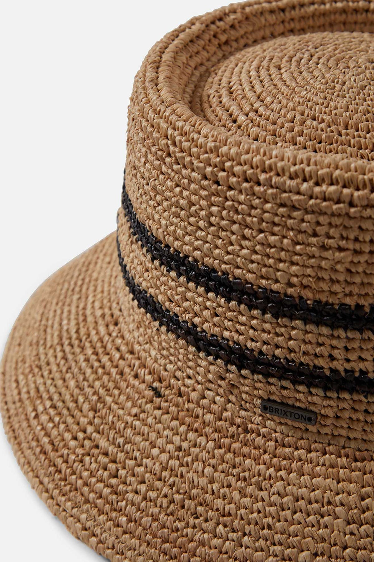 ELLEE STRAW BUCKET HAT tan black | Bildmaterial bereitgestellt von SHOES.PLEASE.