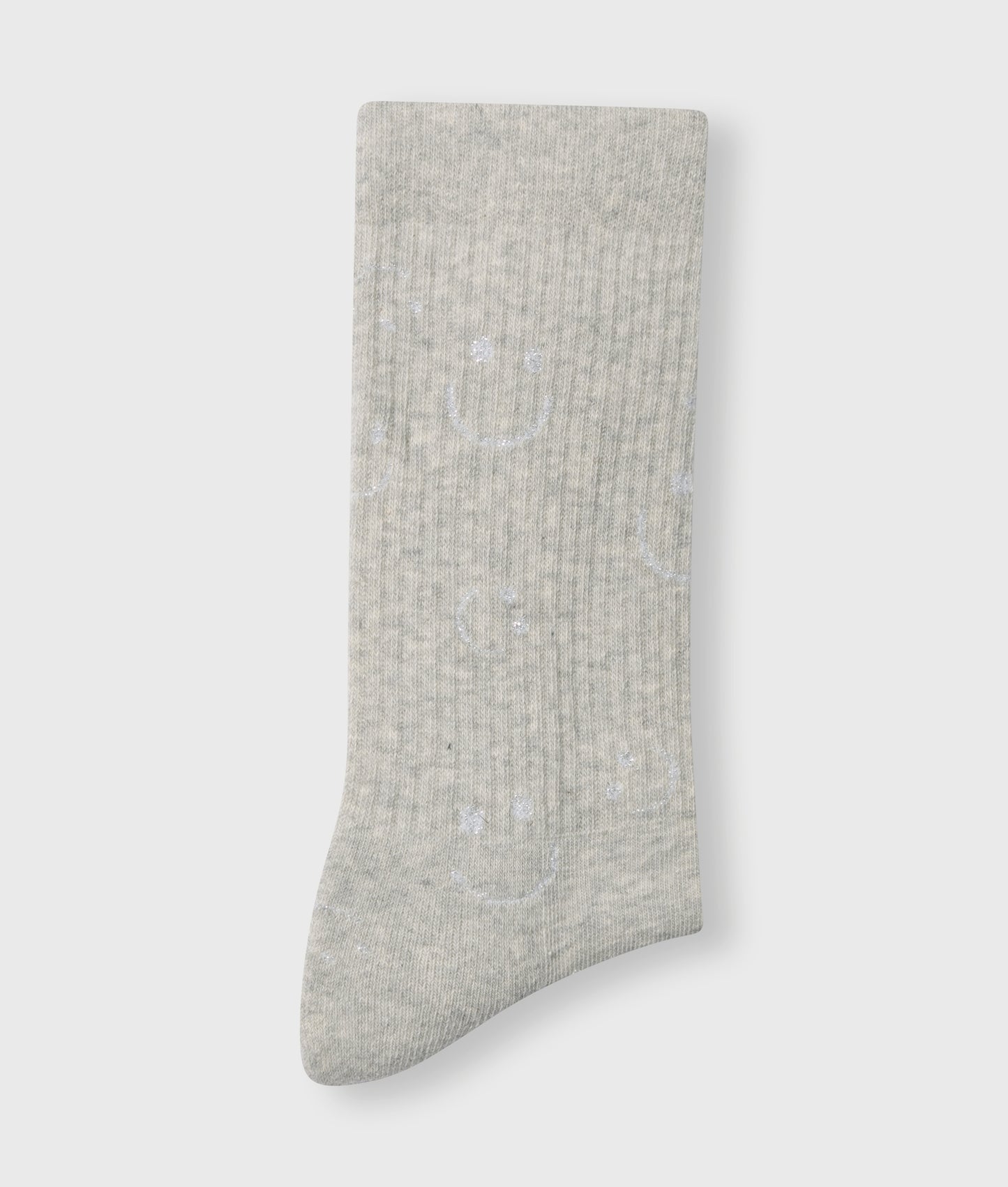 Socks All-Over Smile light grey melee | Bildmaterial bereitgestellt von SHOES.PLEASE.