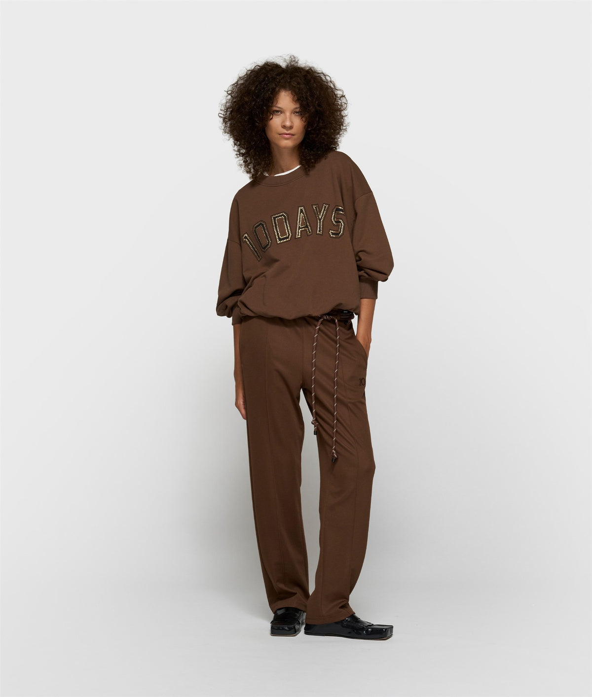 Pleated Sweater 10Days dark truffle | Bildmaterial bereitgestellt von SHOES.PLEASE.
