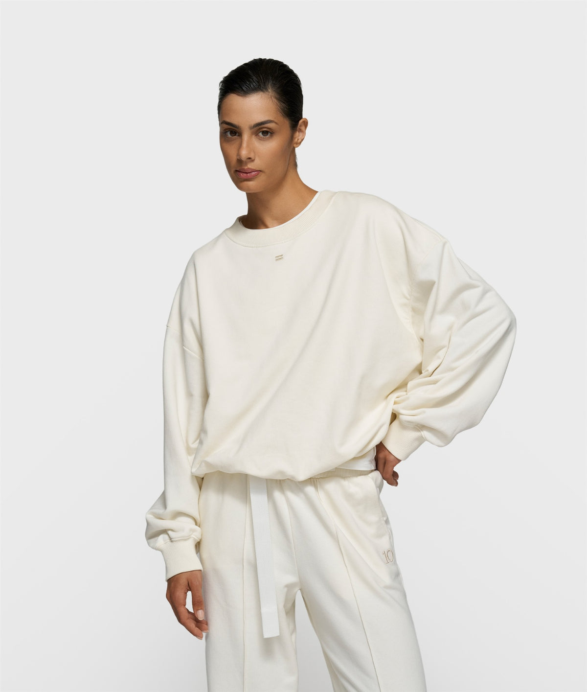 Pleated Sweater Curly 10 pearl | Bildmaterial bereitgestellt von SHOES.PLEASE.