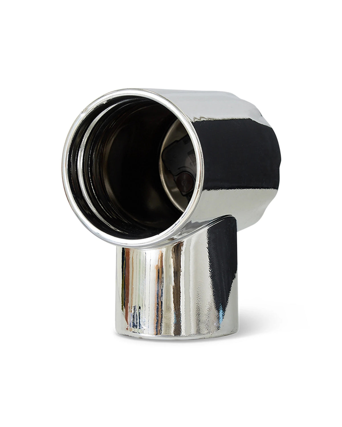 Retro ceramic clock chrome | Bildmaterial bereitgestellt von SHOES.PLEASE.
