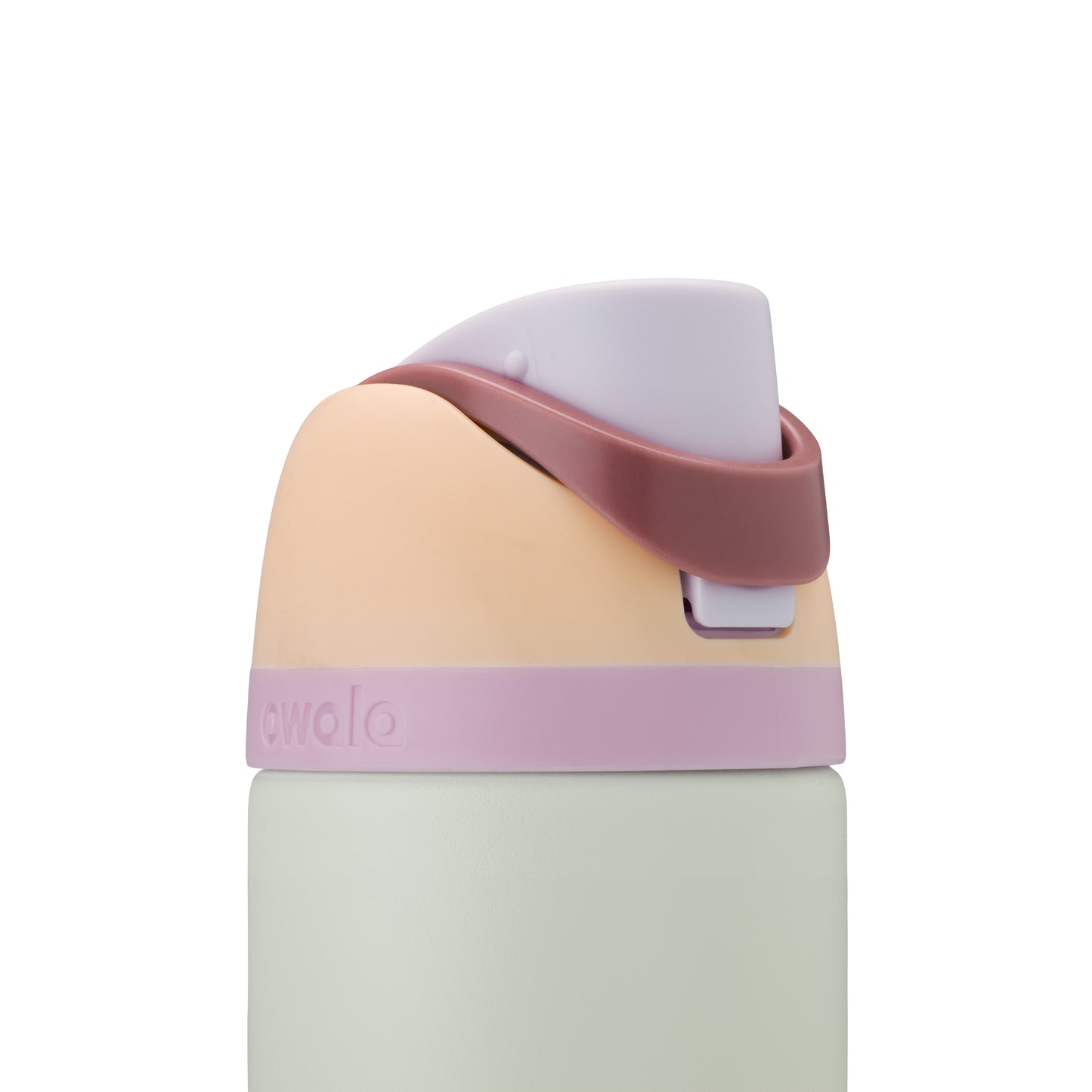 Owala FreeSip Trinkflasche 710 ml in Coastal Mist – Detailansicht des Deckels | Bildmaterial bereitgestellt von SHOES.PLEASE.