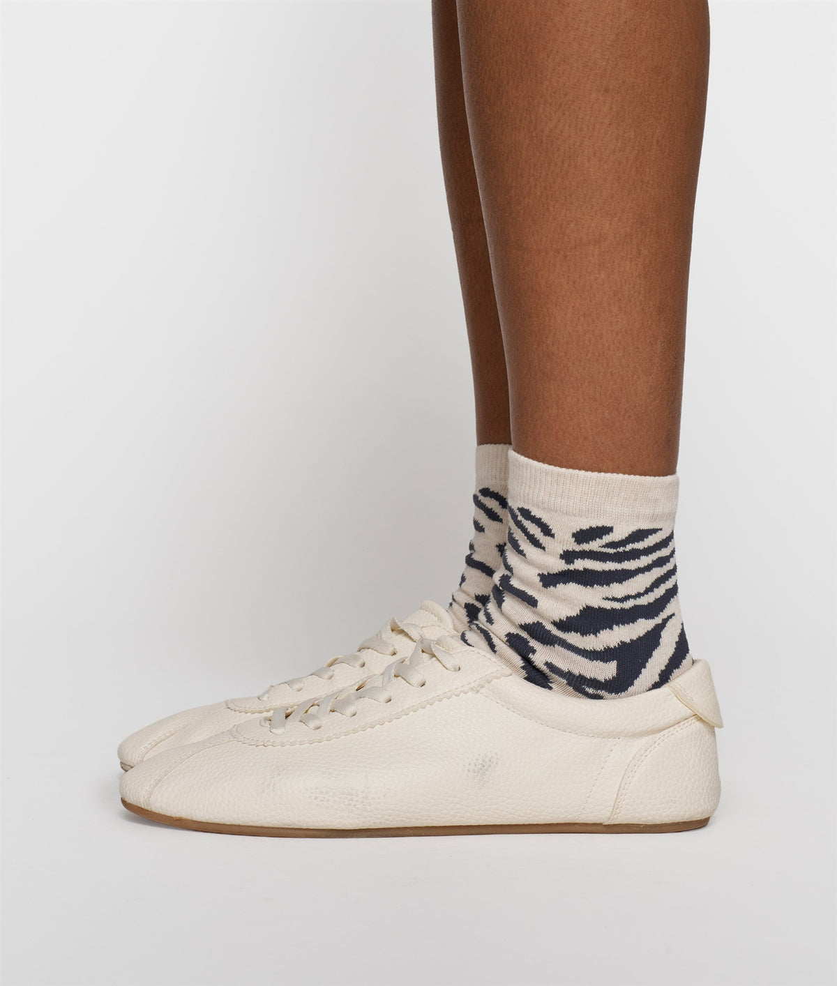 Socks Zebra soft white melee | Bildmaterial bereitgestellt von SHOES.PLEASE.