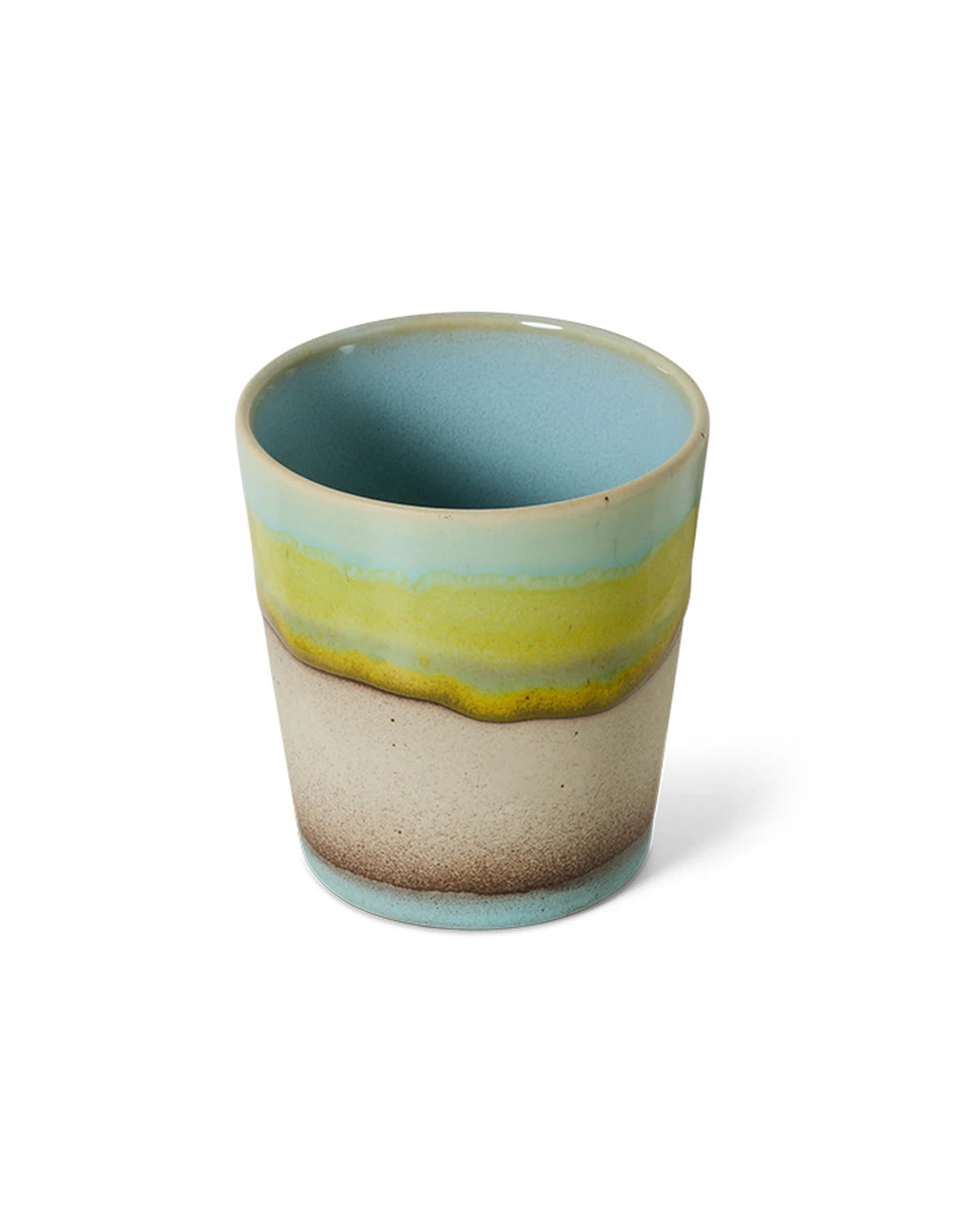 70s ceramics: coffee mug, glint multicolour | Bildmaterial bereitgestellt von SHOES.PLEASE.