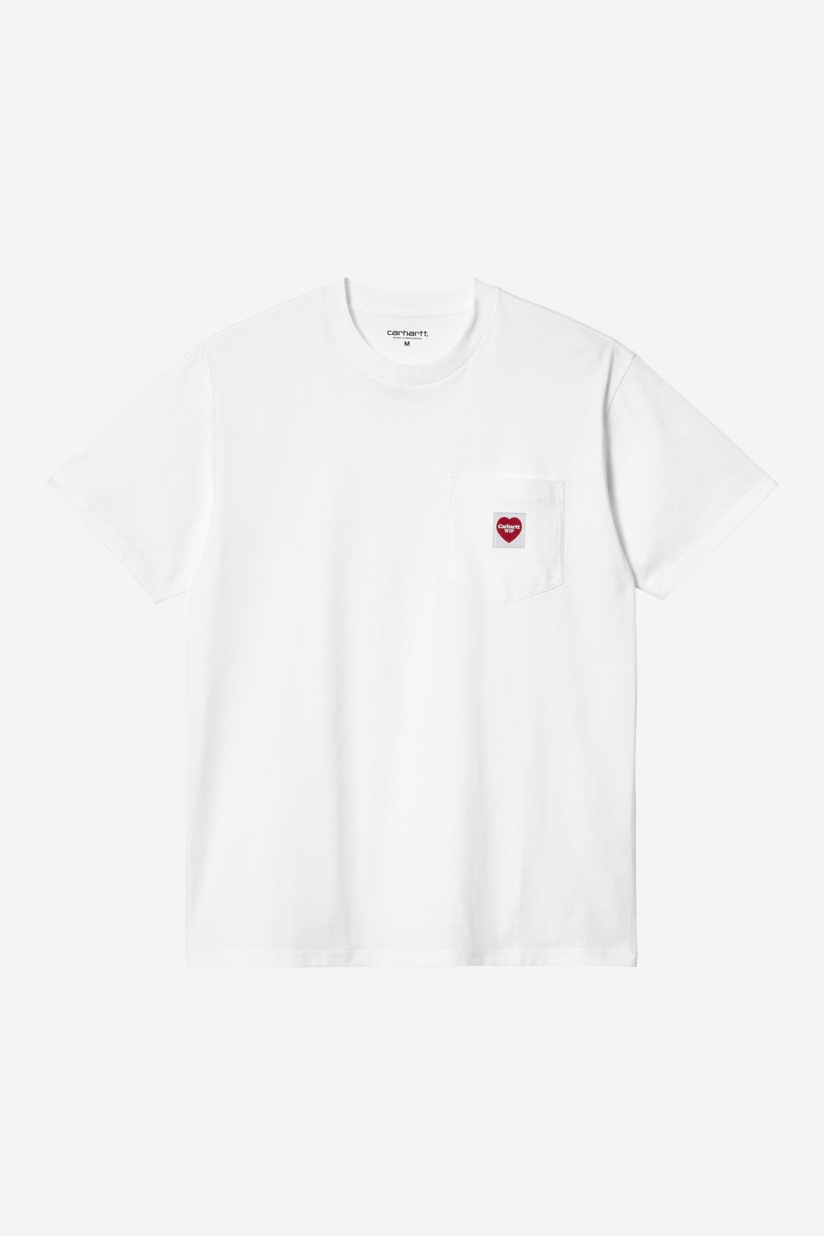S/S Pocket Heart T-Shirt white / red /--- | Bildmaterial bereitgestellt von SHOES.PLEASE.