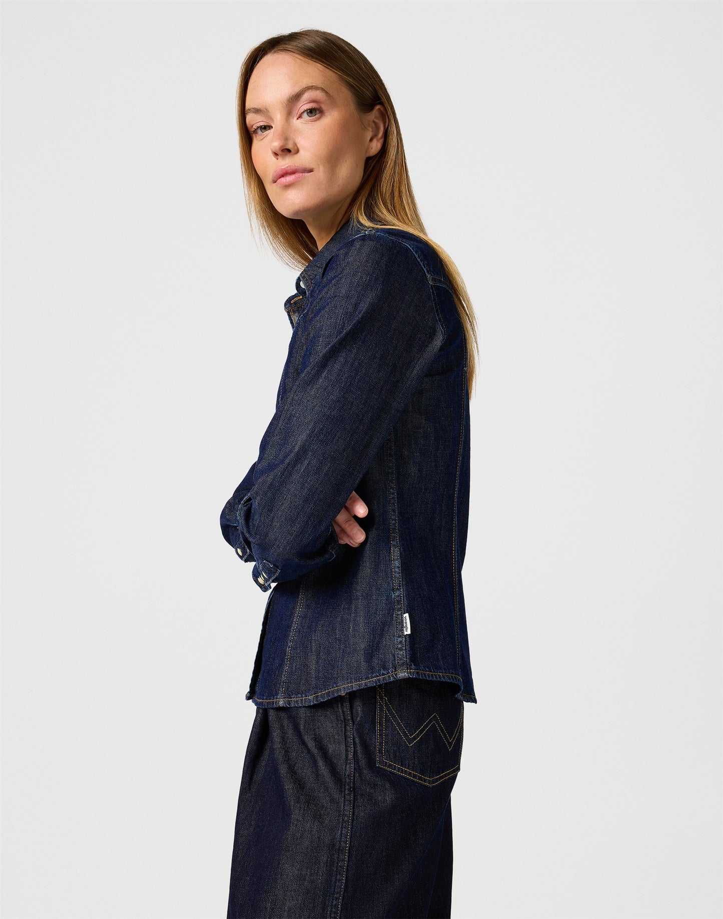 EXAG YOKE SHIRT SADDLE denim blue | Bildmaterial bereitgestellt von SHOES.PLEASE.