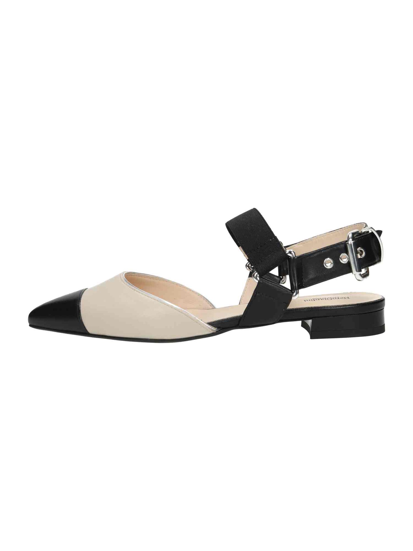 E409515D Nappa Pandora Nero Nappa Pandora Ivory Microlite Doha 746 N | Bildmaterial bereitgestellt von SHOES.PLEASE.