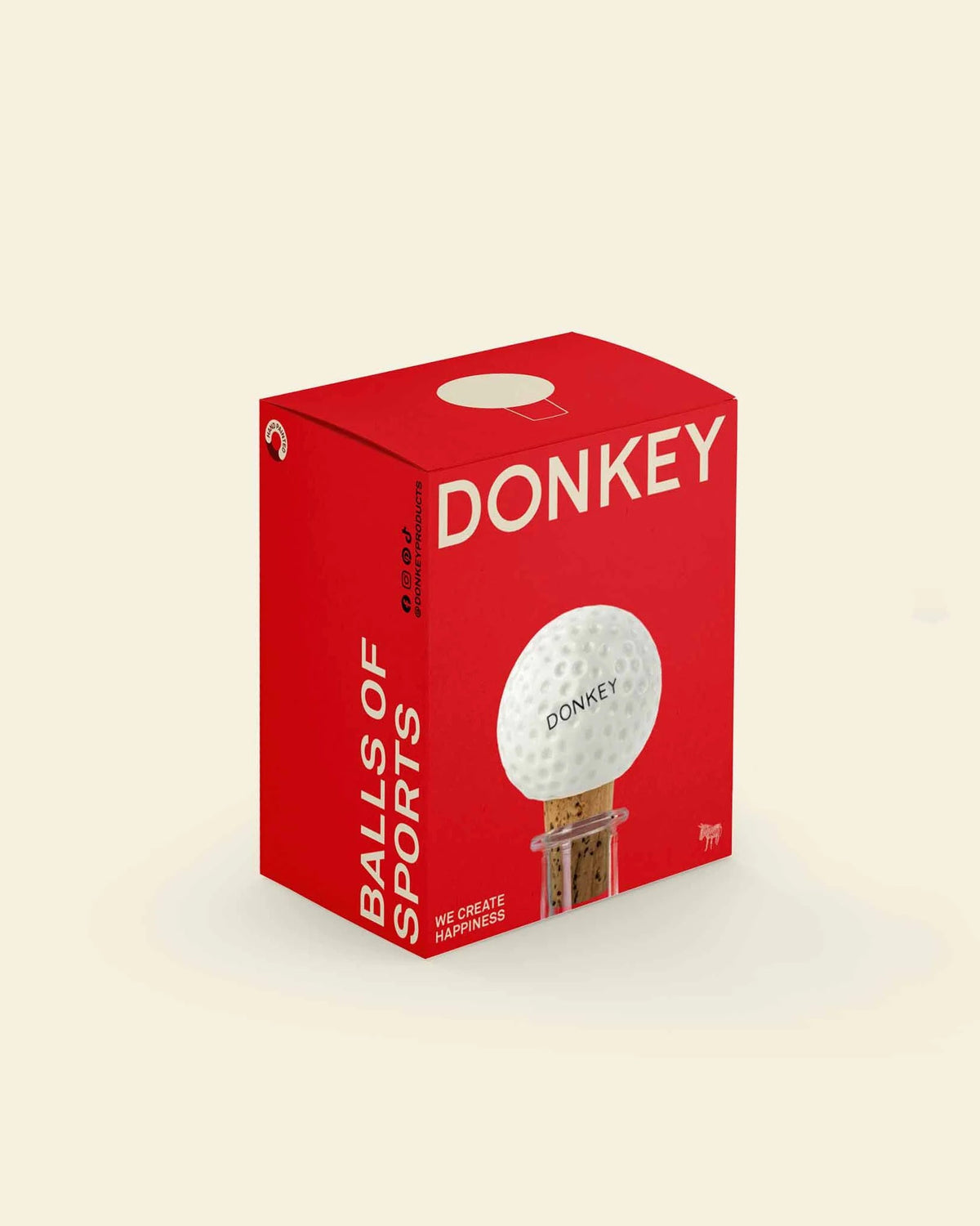 DONKEY Flaschenverschluss Icons of Sport Golfball weiß | Bildmaterial bereitgestellt von SHOES.PLEASE.