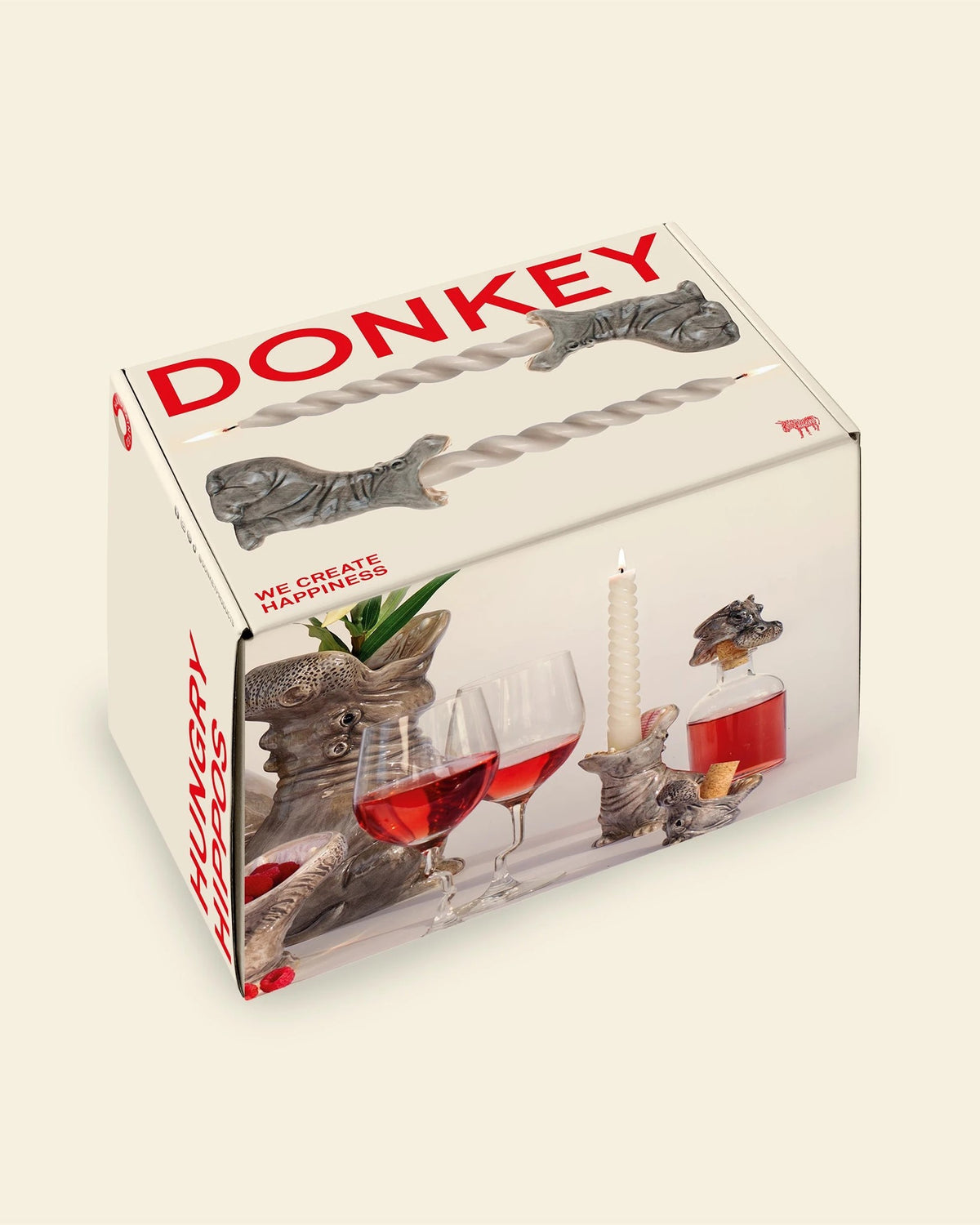 DONKEY Kerzenhalter-Set Hungry Hippos grau | Bildmaterial bereitgestellt von SHOES.PLEASE.