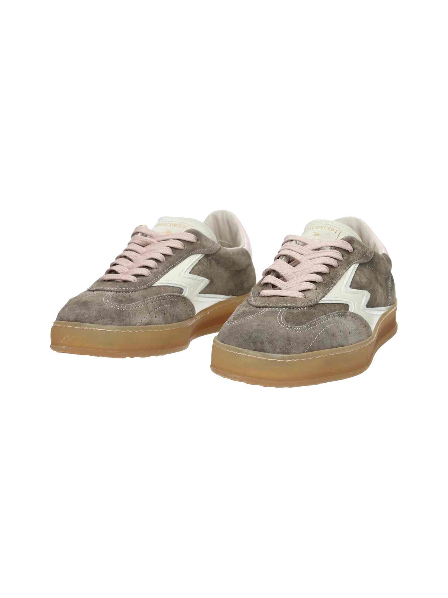 Club Deluxe Off White M Logo Pink Backtab Brair-Root Washed Suede | Bildmaterial bereitgestellt von SHOES.PLEASE.