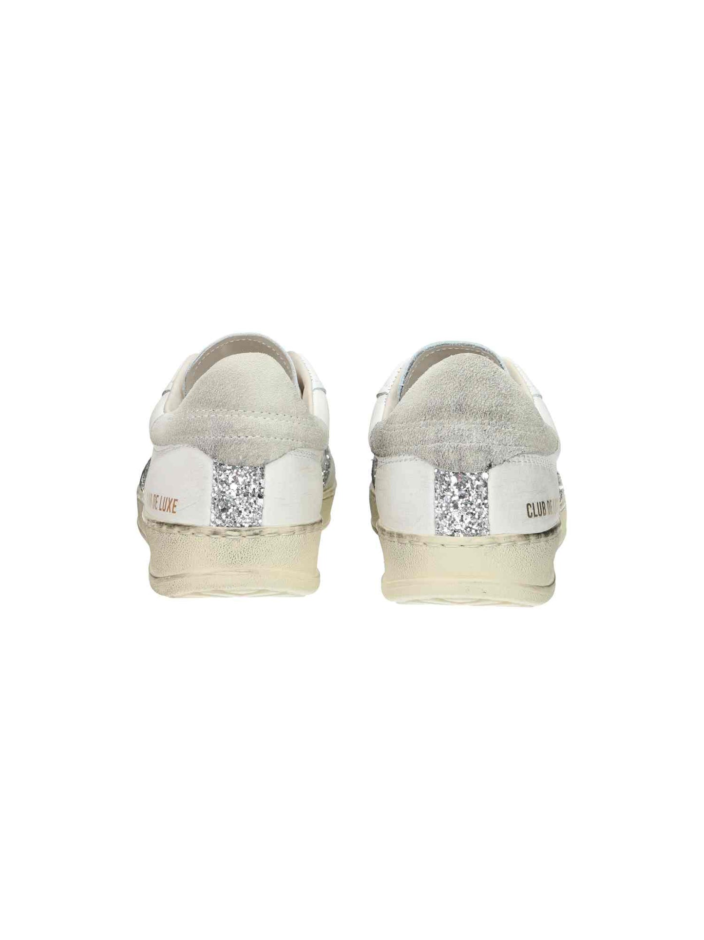 Club Deluxe Silver Glitter Logo White | Bildmaterial bereitgestellt von SHOES.PLEASE.