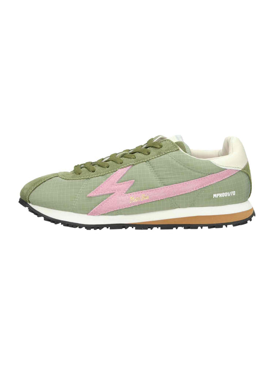 M Powder Pink Logo And Details khaki green