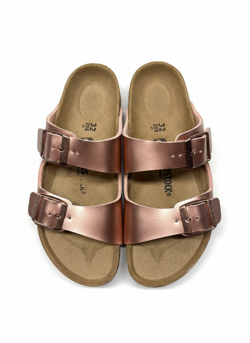 Arizona Kids Birko-Flor Narrow electric metallic copper | Bildmaterial bereitgestellt von SHOES.PLEASE.