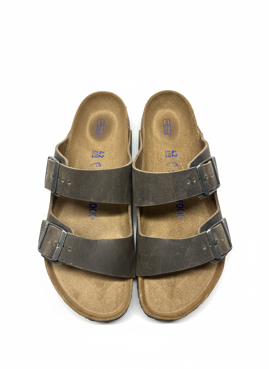 Arizona Soft Footbed Natural Leather Oiled Regular faded khaki | Bildmaterial bereitgestellt von SHOES.PLEASE.