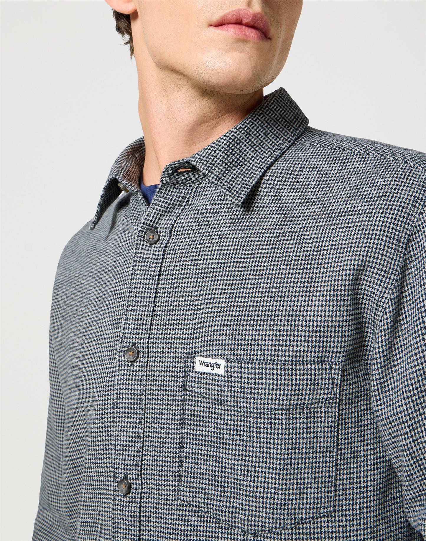 1_PKT_FLANNEL_SHIRT grey black | Bildmaterial bereitgestellt von SHOES.PLEASE.