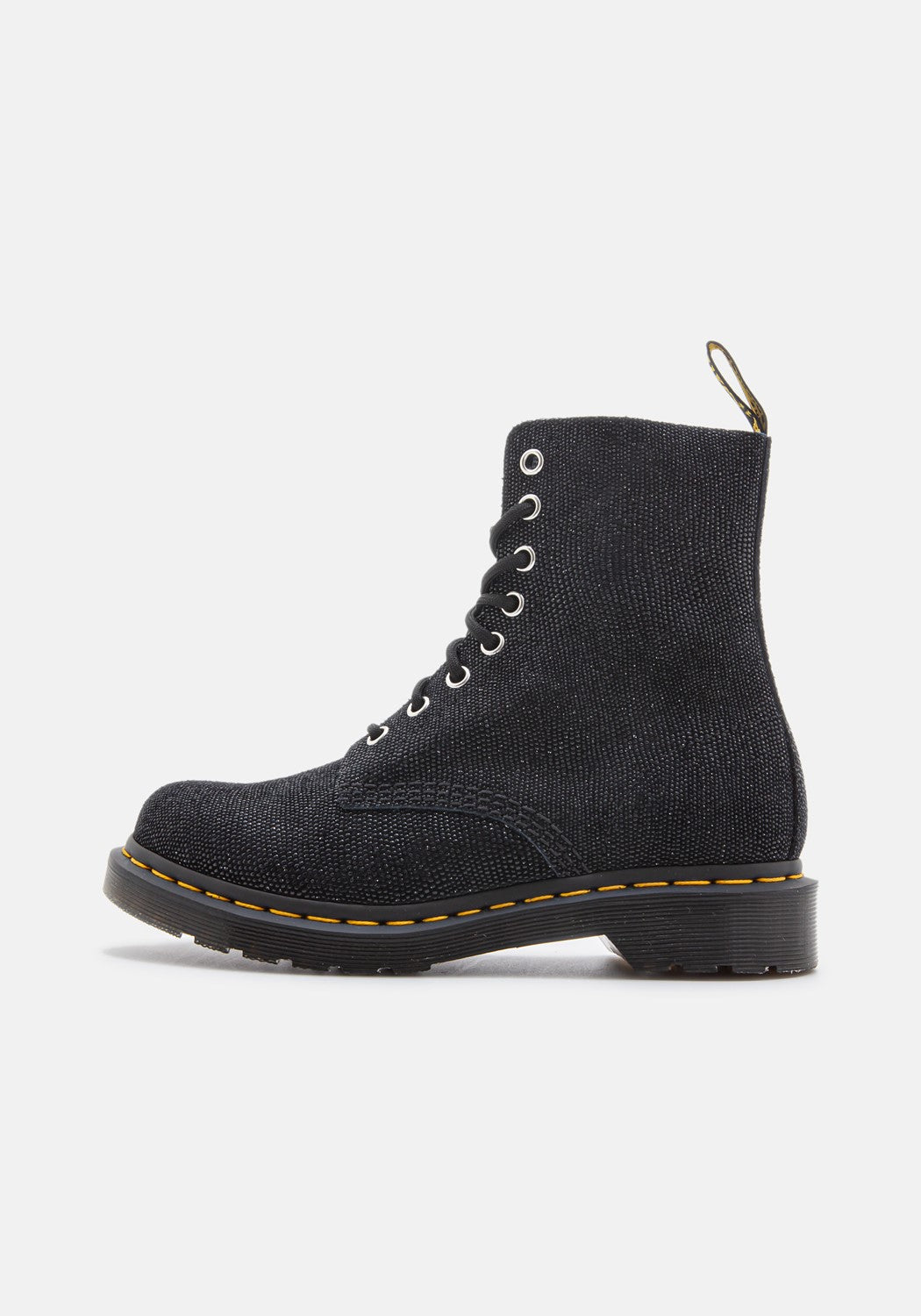 1460 Pascal Black Glitter Ray | Bildmaterial bereitgestellt von SHOES.PLEASE.