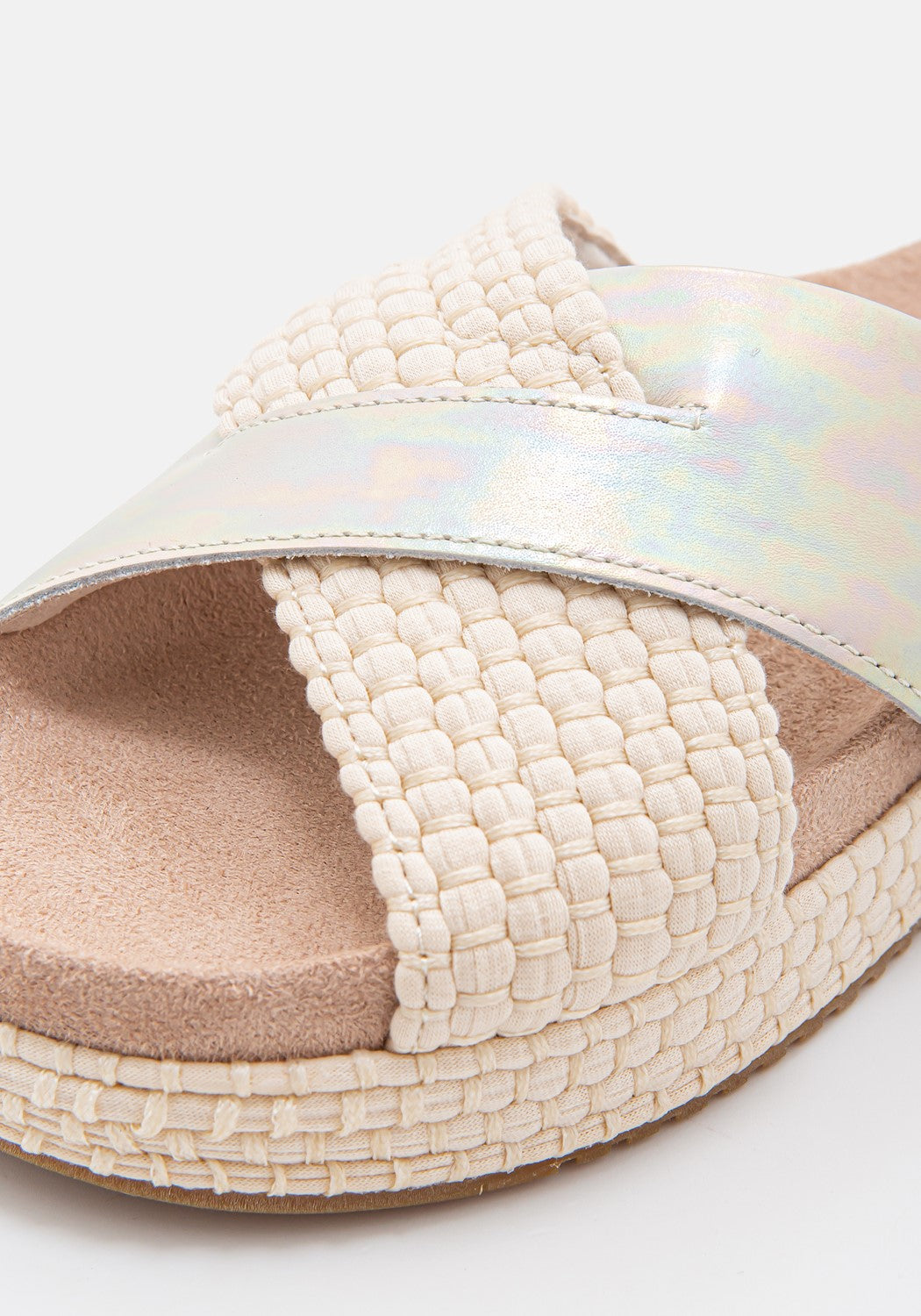 10016561 WM Paloma Leather/Woven silver | Bildmaterial bereitgestellt von SHOES.PLEASE.