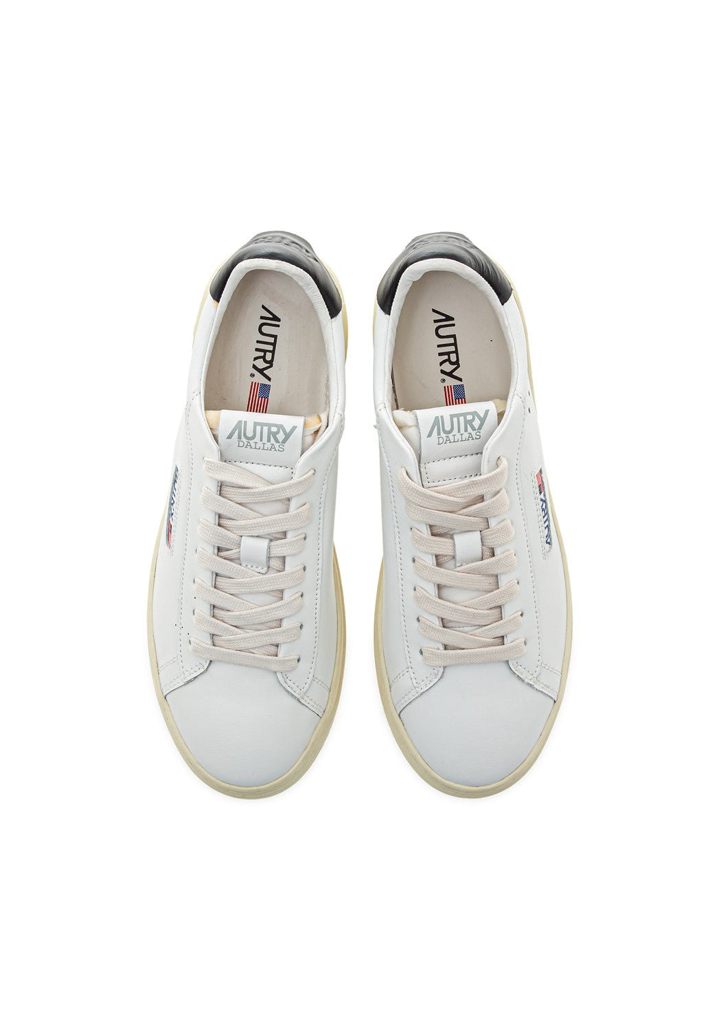 Autry 01 Low man Leather/Leather wht/blk | Bildmaterial bereitgestellt von SHOES.PLEASE.
