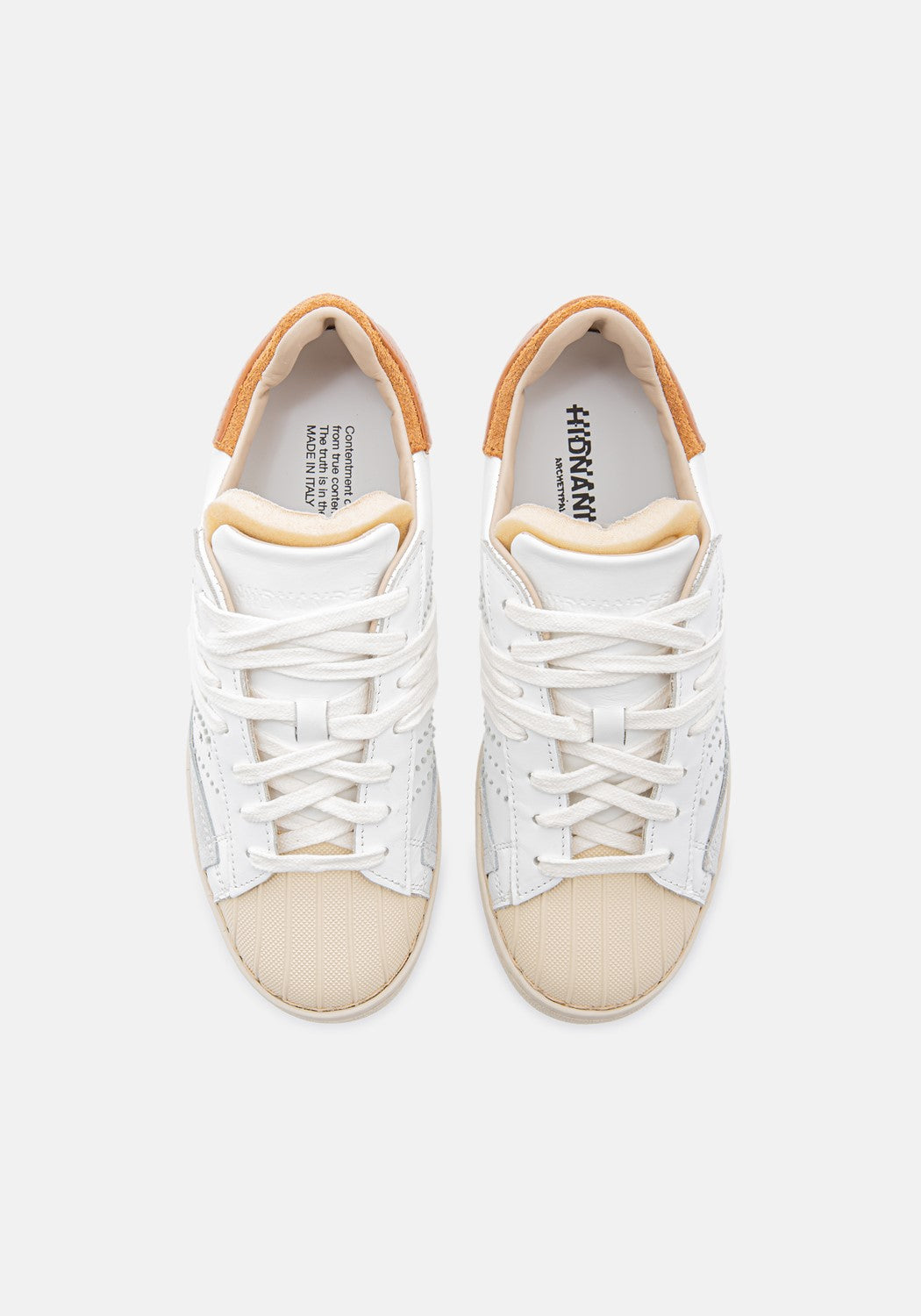 Stripeless Ultimate Atari white/cognac | Bildmaterial bereitgestellt von SHOES.PLEASE.