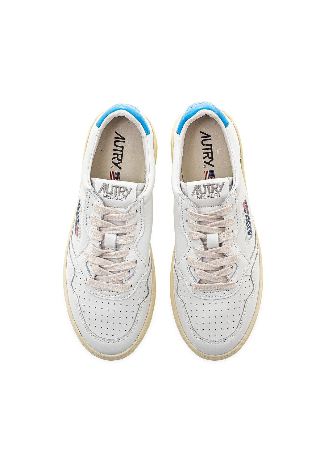 Autry 01 Low Wmn Leather/Leather wht/br | Bildmaterial bereitgestellt von SHOES.PLEASE.