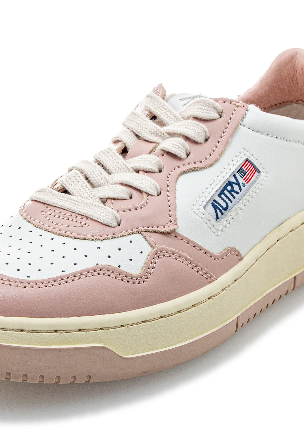 Autry 01 Low Wmn Leather/Leather wht/pnk | Bildmaterial bereitgestellt von SHOES.PLEASE.