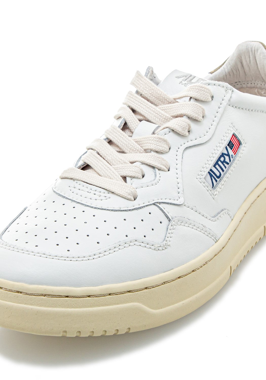 Autry 01 Low Men Leather/Leather wht/cor | Bildmaterial bereitgestellt von SHOES.PLEASE.