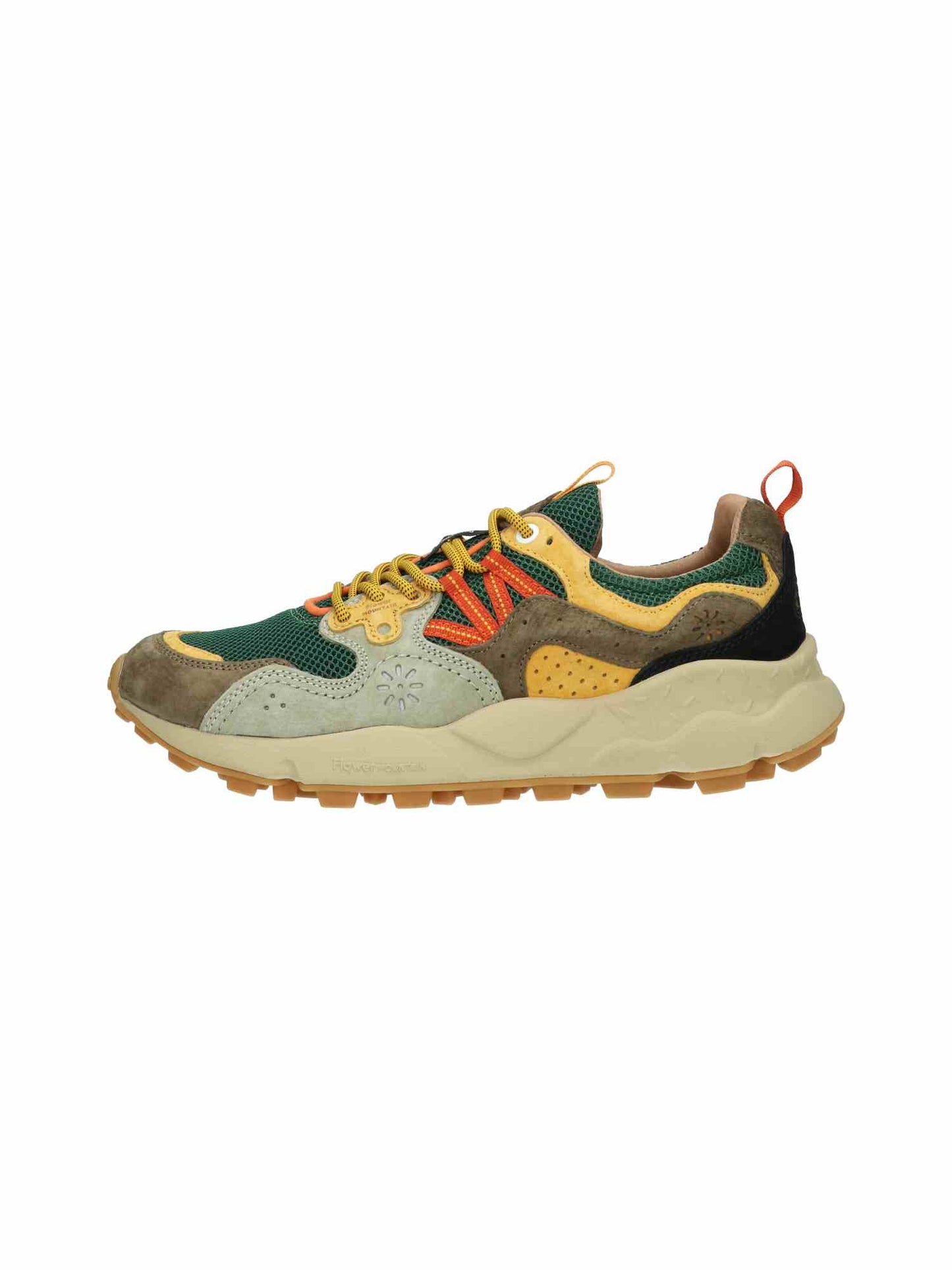Yamano 3 Uni Suede/Nylon Taupe-Green-Ocr | Bildmaterial bereitgestellt von SHOES.PLEASE.