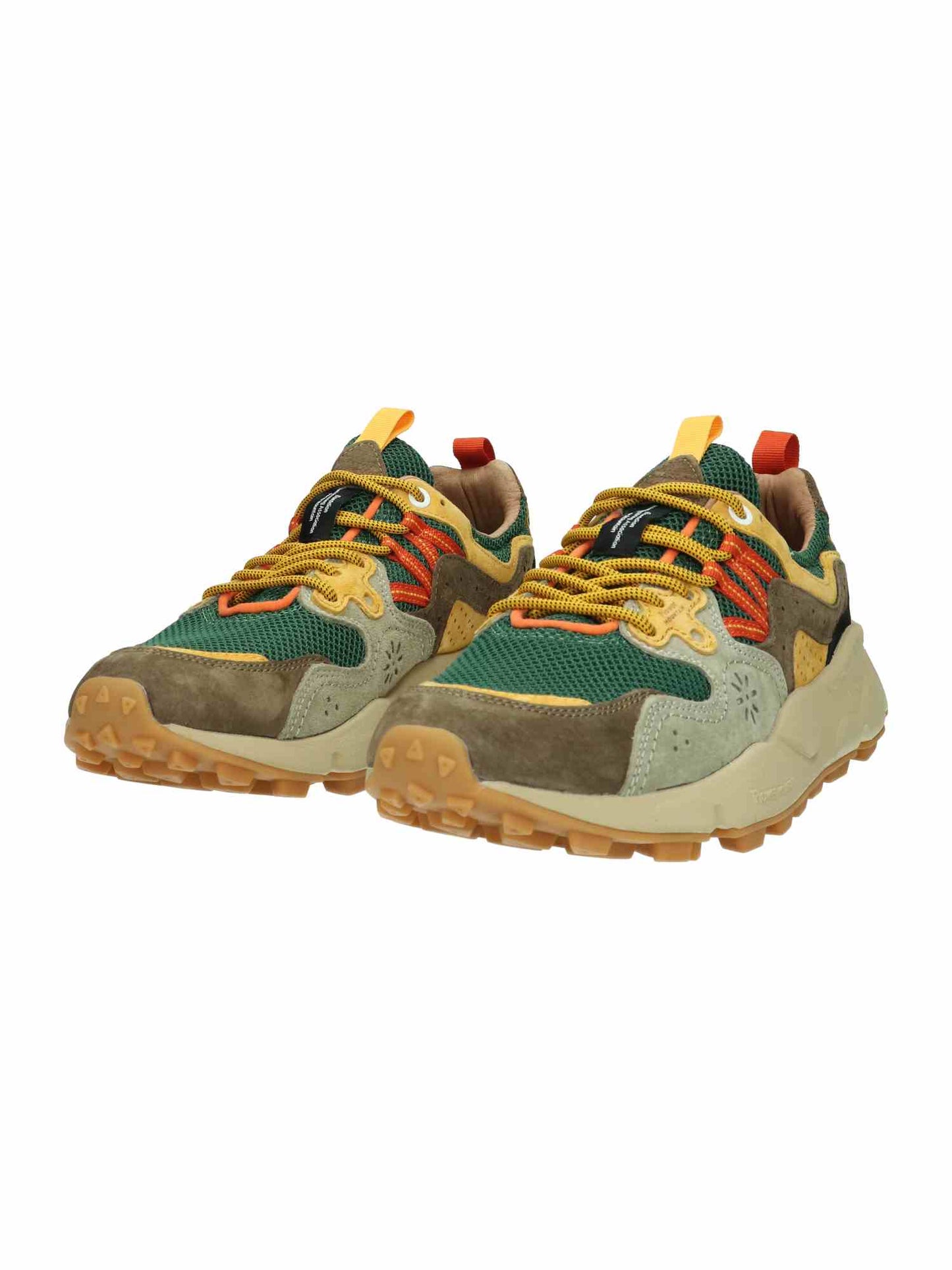 Yamano 3 Uni Suede/Nylon Taupe-Green-Ocr | Bildmaterial bereitgestellt von SHOES.PLEASE.