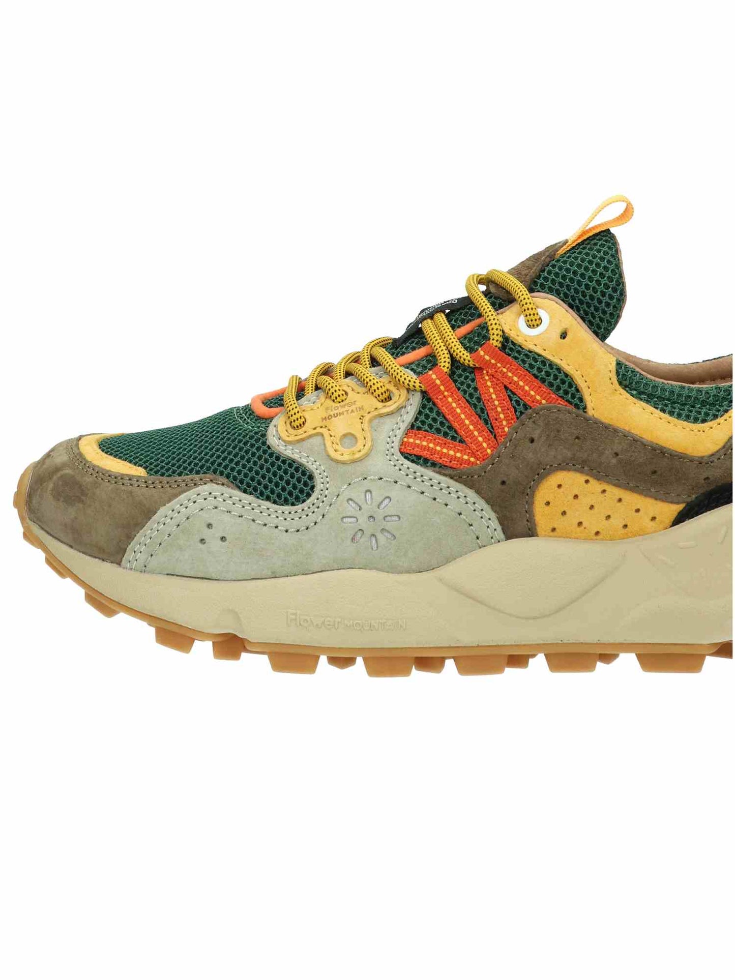 Yamano 3 Uni Suede/Nylon Taupe-Green-Ocr | Bildmaterial bereitgestellt von SHOES.PLEASE.