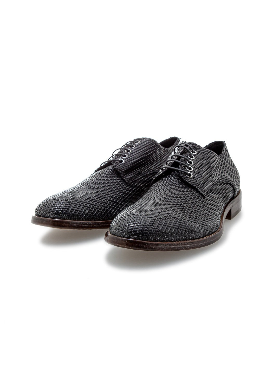 Allacciata Uomo Intreccio Micro 2 nero | Bildmaterial bereitgestellt von SHOES.PLEASE.