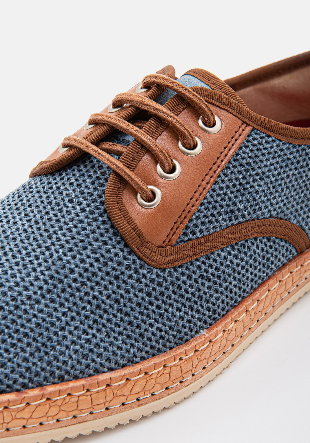 NOBRAND Schnürschuhe Bluish 2 blau blue/cognac | Bildmaterial bereitgestellt von SHOES.PLEASE.
