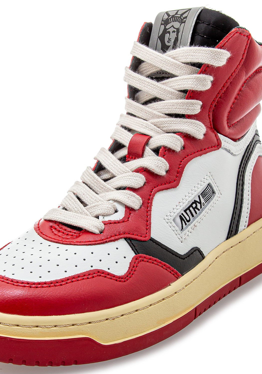 LIBERTY HIGH WOM LEAT/LEAT red/wht/black | Bildmaterial bereitgestellt von SHOES.PLEASE.