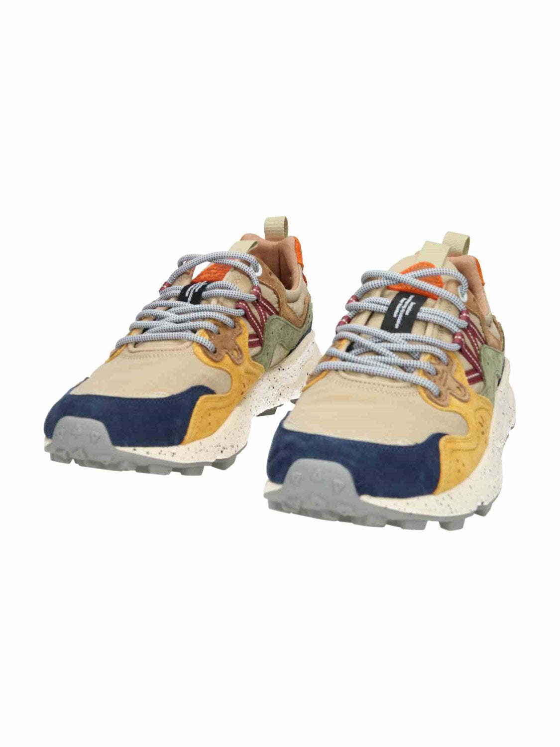 Yamano 3 Man Suede/Nylon Checked navy/cr | Bildmaterial bereitgestellt von SHOES.PLEASE.