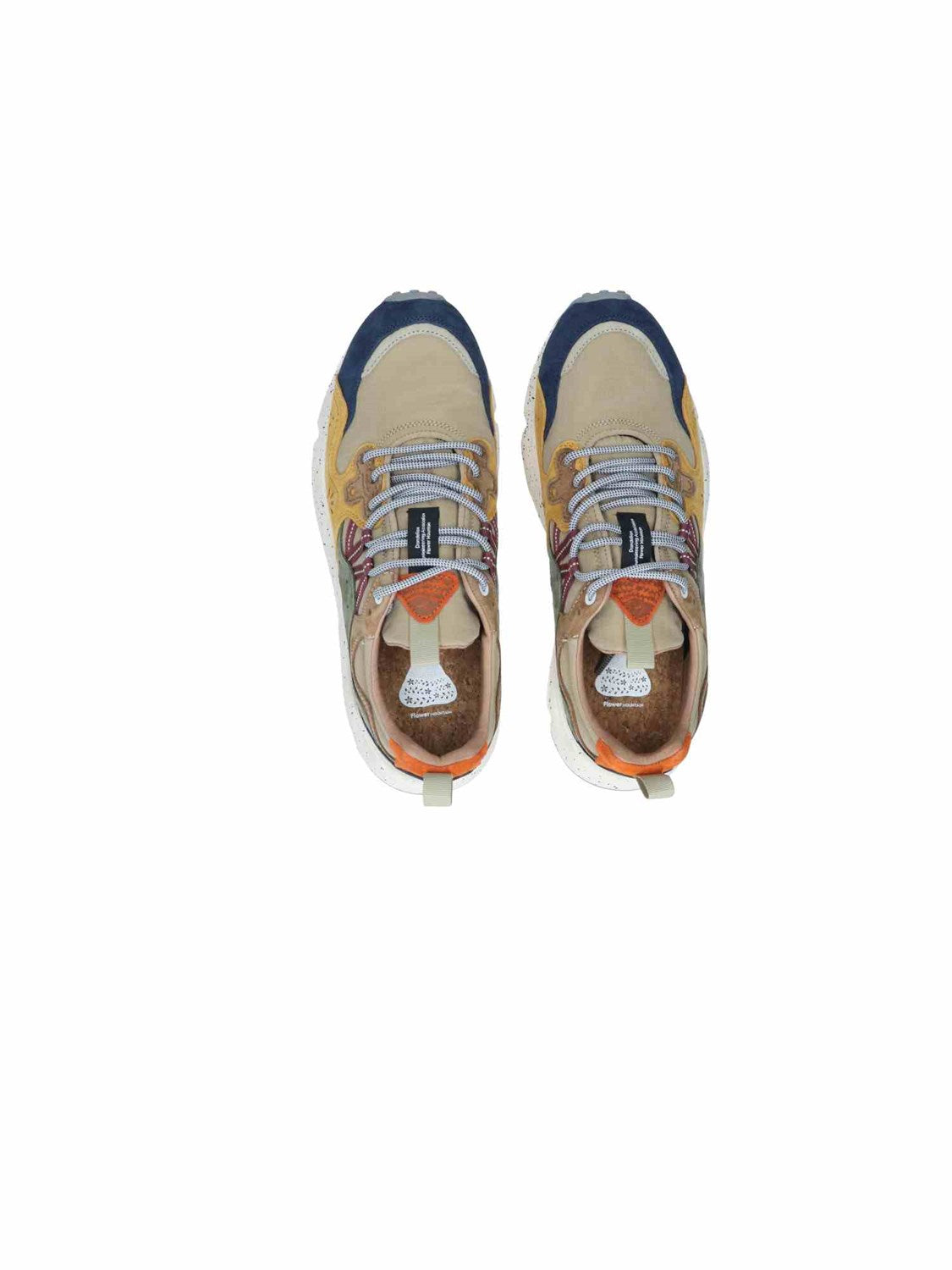 Yamano 3 Man Suede/Nylon Checked navy/cr | Bildmaterial bereitgestellt von SHOES.PLEASE.