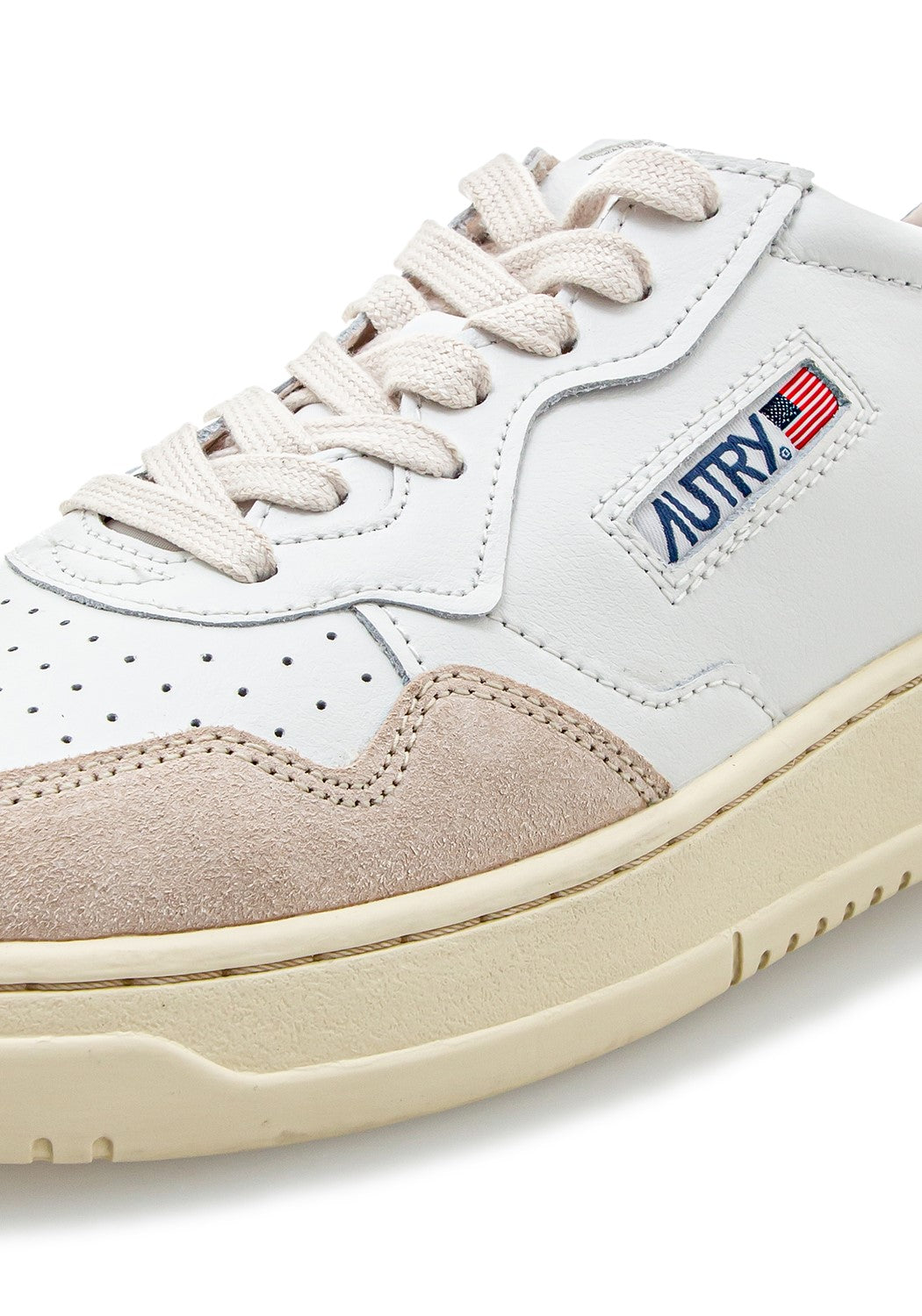 AUTRY 01 LOW MAN LEAT/SUEDE white/blue | Bildmaterial bereitgestellt von SHOES.PLEASE.