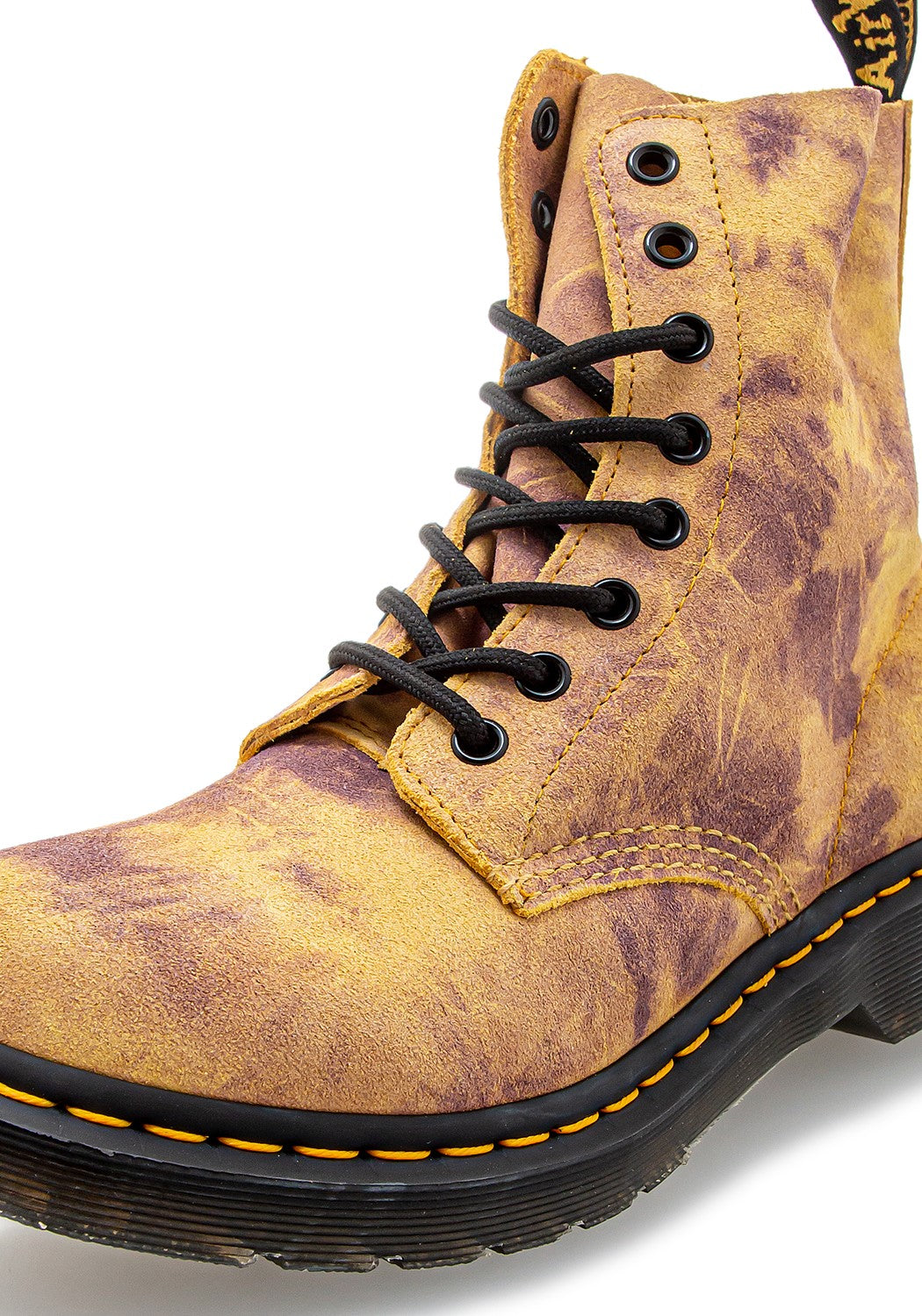 1460 Pascal Burnt yellow grunge tie dye | Bildmaterial bereitgestellt von SHOES.PLEASE.