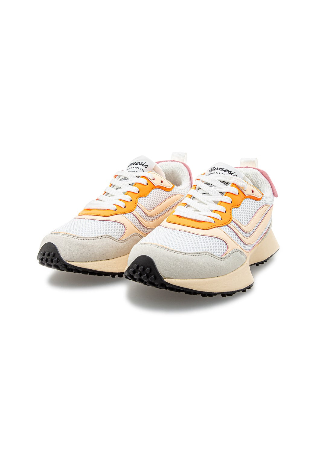 G-Marathon Eco-Sued R-Pet wht/neon nude | Bildmaterial bereitgestellt von SHOES.PLEASE.