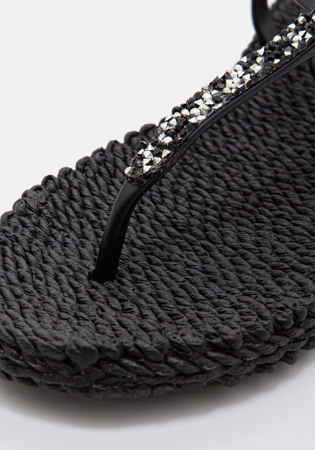 Flip Flop with Glitter black dunkel | Bildmaterial bereitgestellt von SHOES.PLEASE.