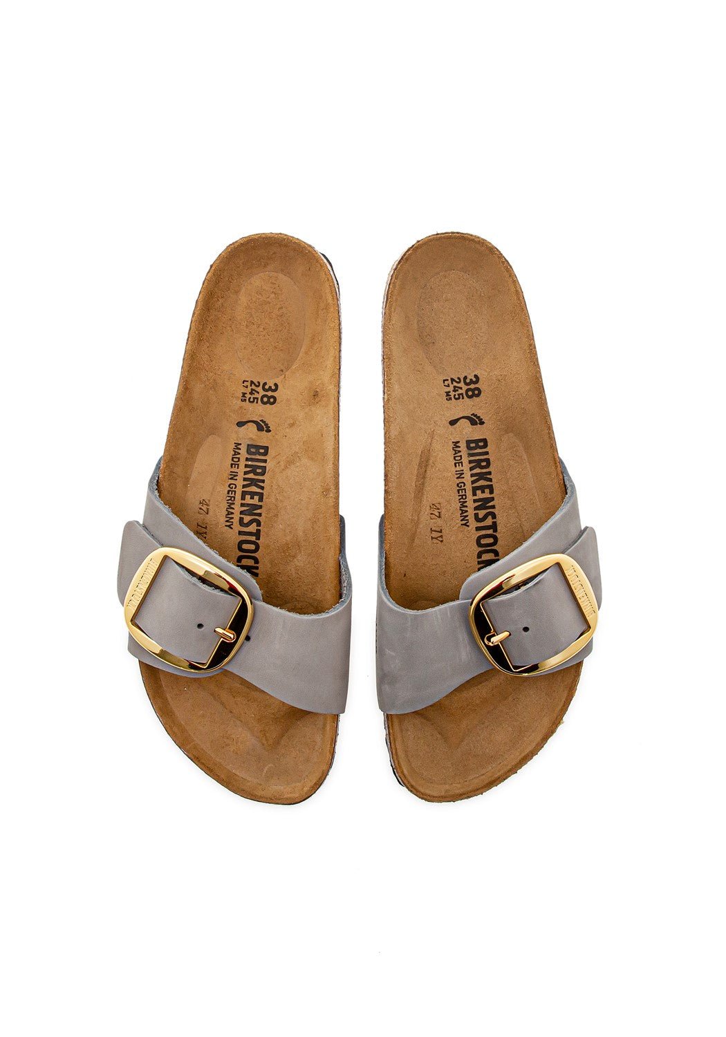 Madrid Big Buckle Nubuck light gray | Bildmaterial bereitgestellt von SHOES.PLEASE.