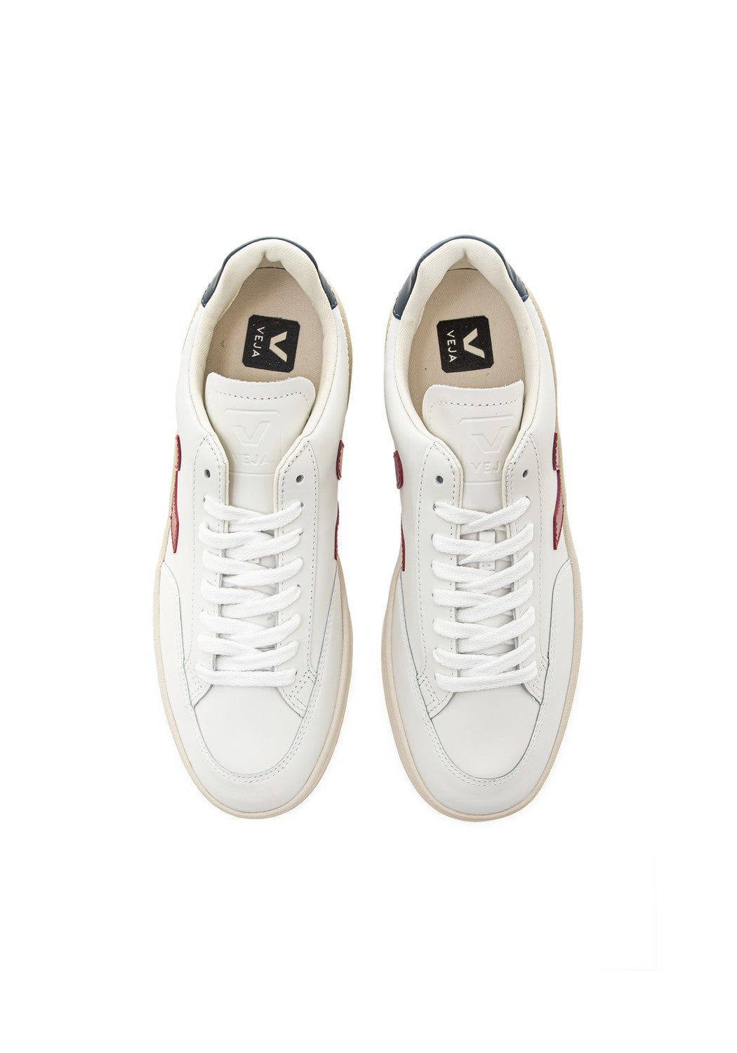 V-12 Leather extra white marsala nautico | Bildmaterial bereitgestellt von SHOES.PLEASE.