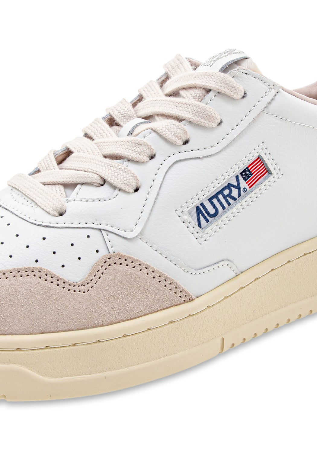 AUTRY 01 LOW MAN LEAT/SUEDE wht/lavand | Bildmaterial bereitgestellt von SHOES.PLEASE.