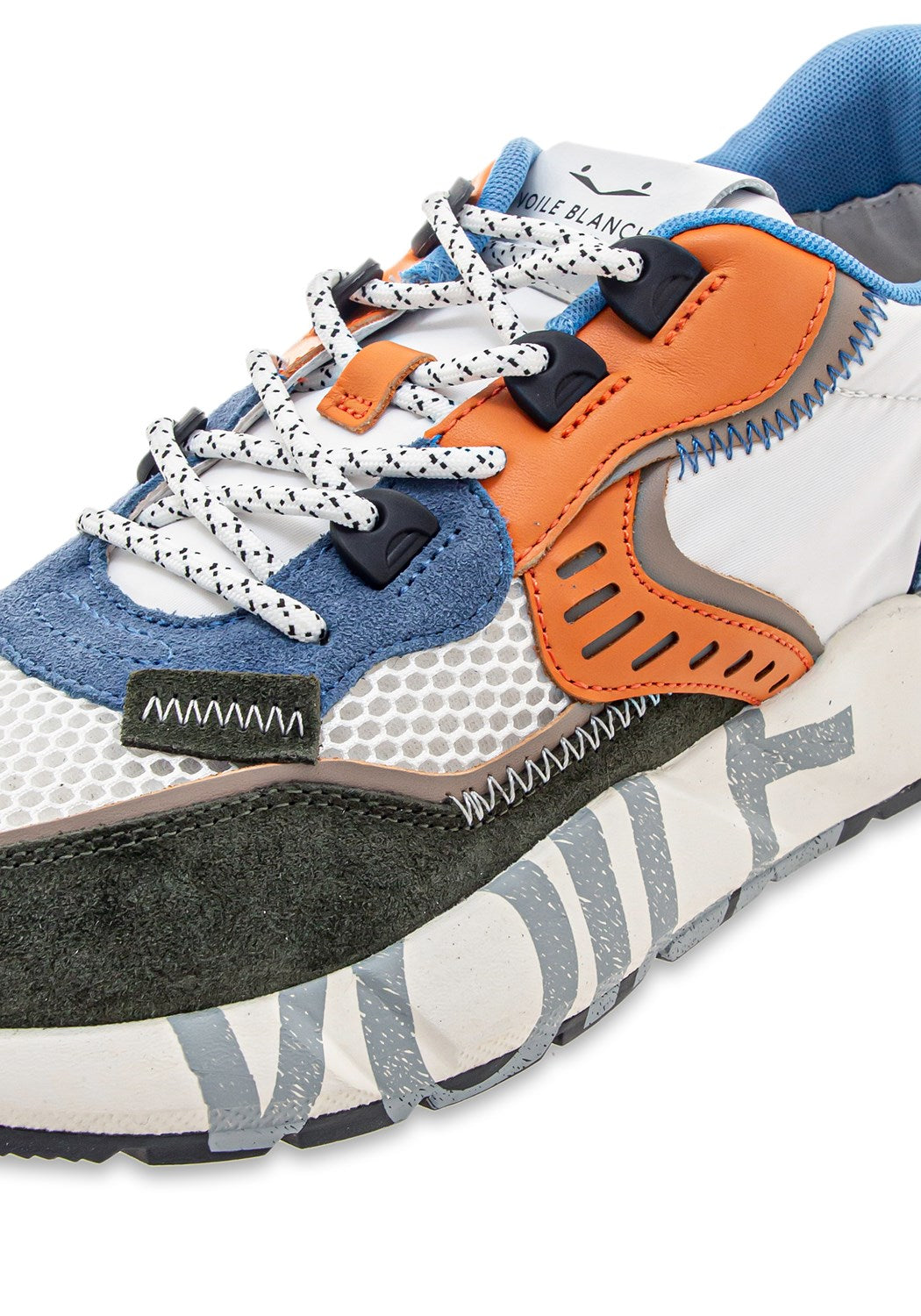 Club01. Suede/Net/Nylon green-wht-orange | Bildmaterial bereitgestellt von SHOES.PLEASE.