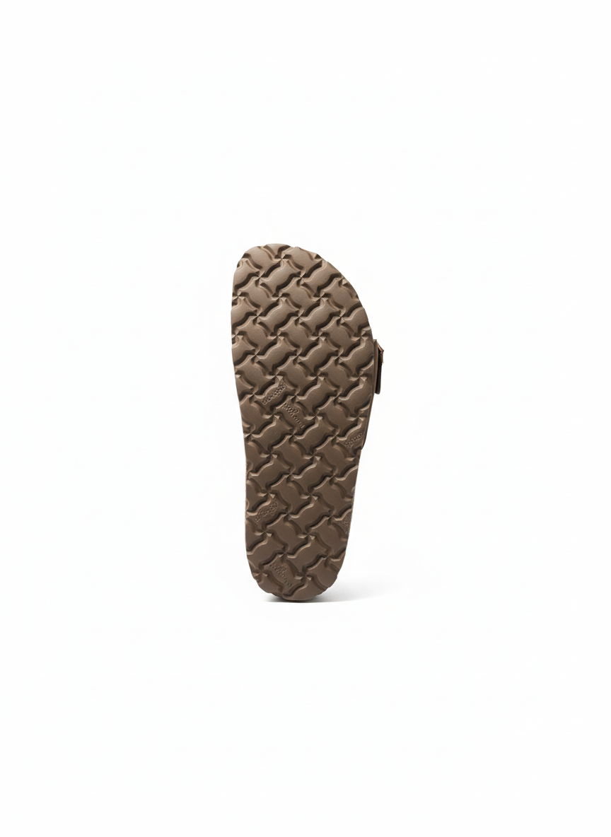 JERBA-114 Sandalia plana NOBUCK mocha | Bildmaterial bereitgestellt von SHOES.PLEASE.