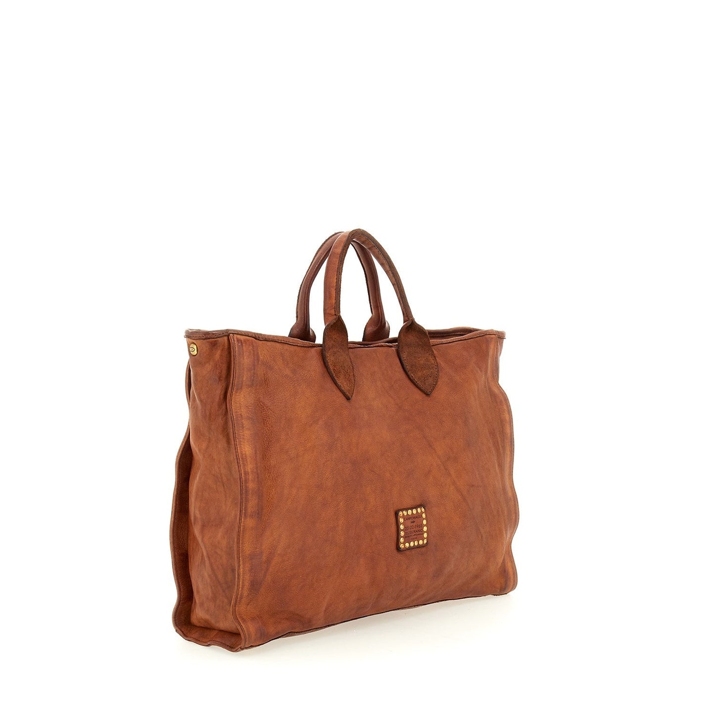 Shopping Cow.+Charro Stitching cognac | Bildmaterial bereitgestellt von SHOES.PLEASE.