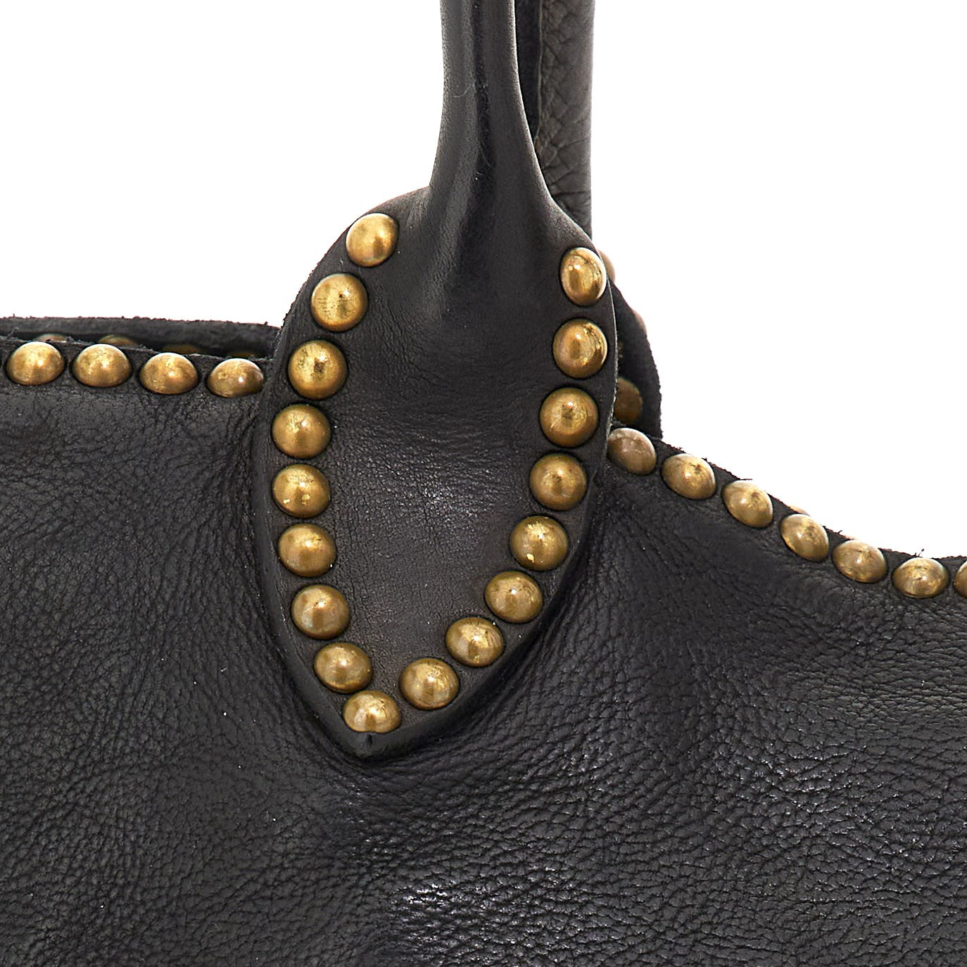 Shopping Bag Cow+Half Sphere Studs black | Bildmaterial bereitgestellt von SHOES.PLEASE.