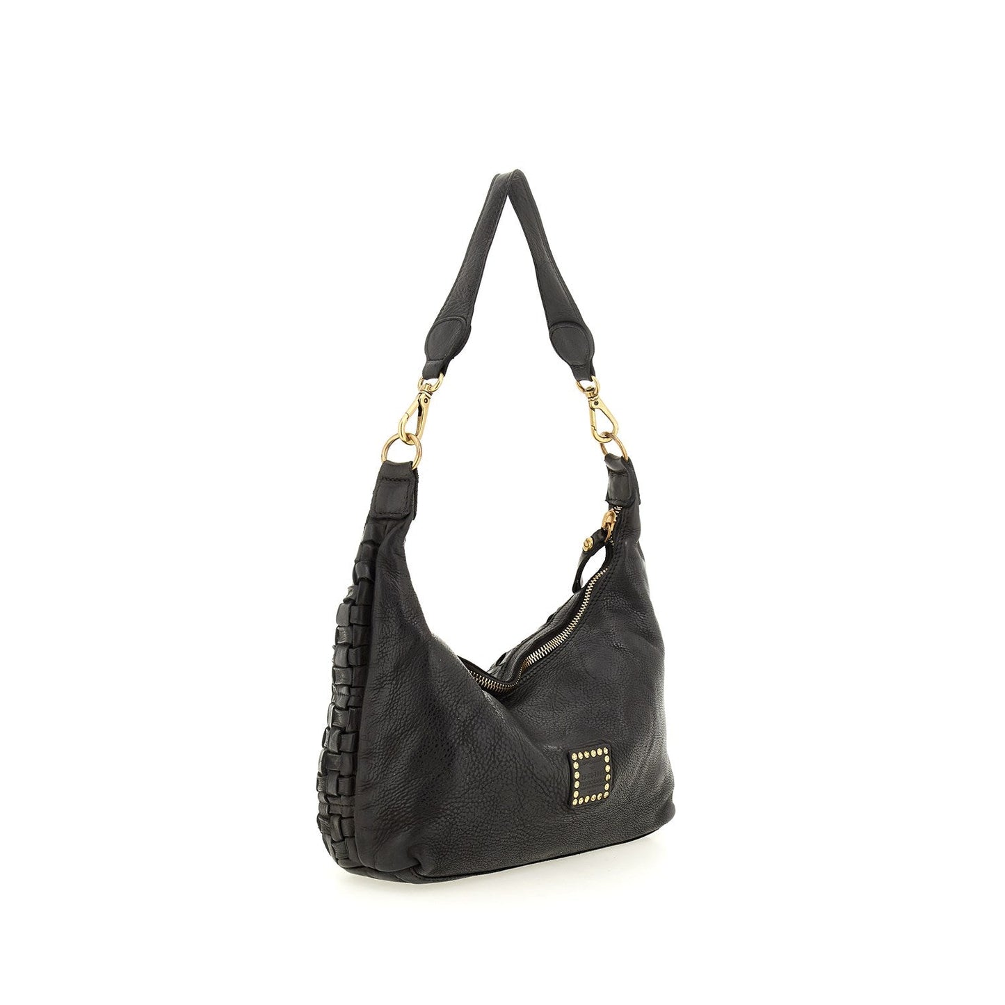 Shoulder Bag Woven Cow black hell | Bildmaterial bereitgestellt von SHOES.PLEASE.