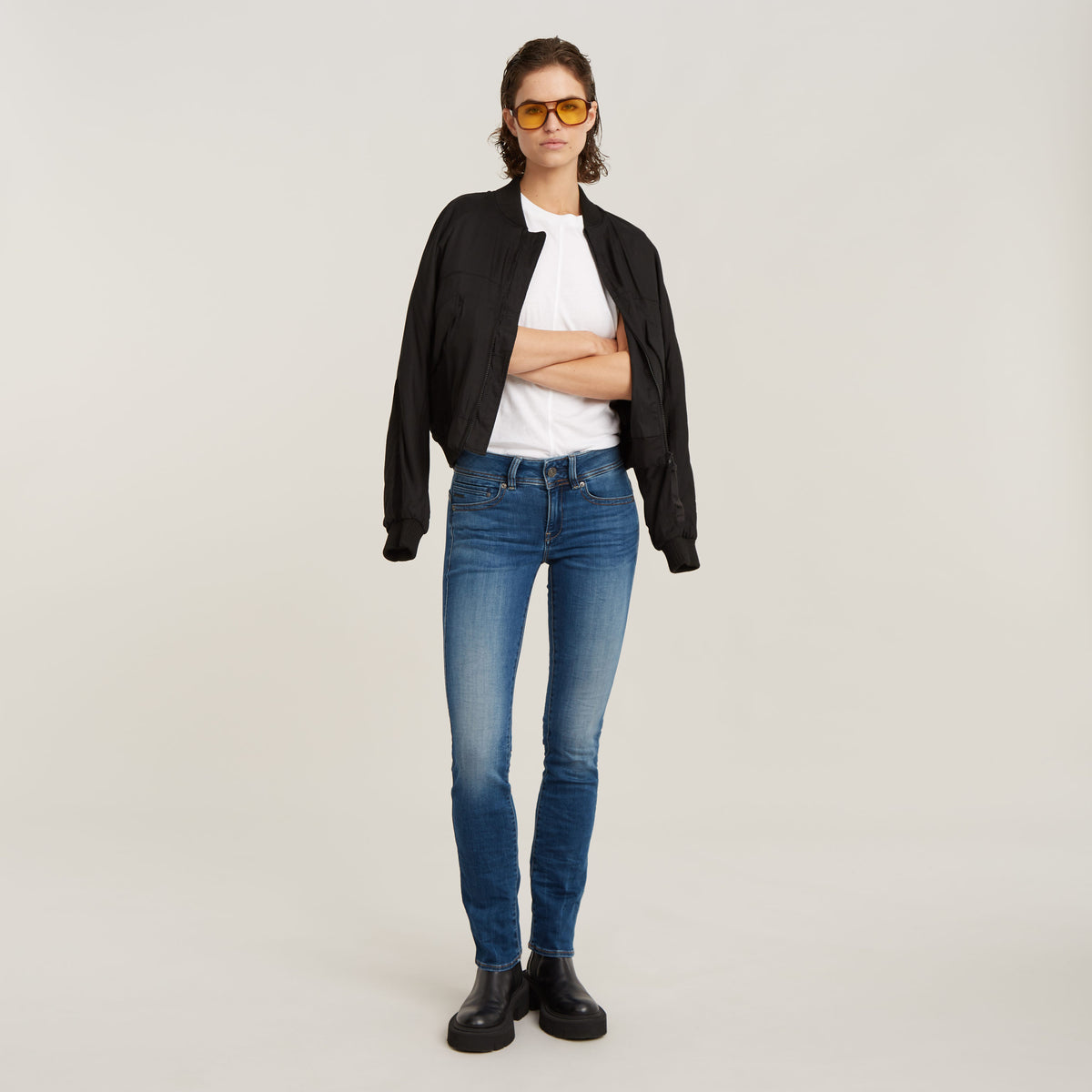 Midge Straight Wmn medium indigo aged | Bildmaterial bereitgestellt von SHOES.PLEASE.