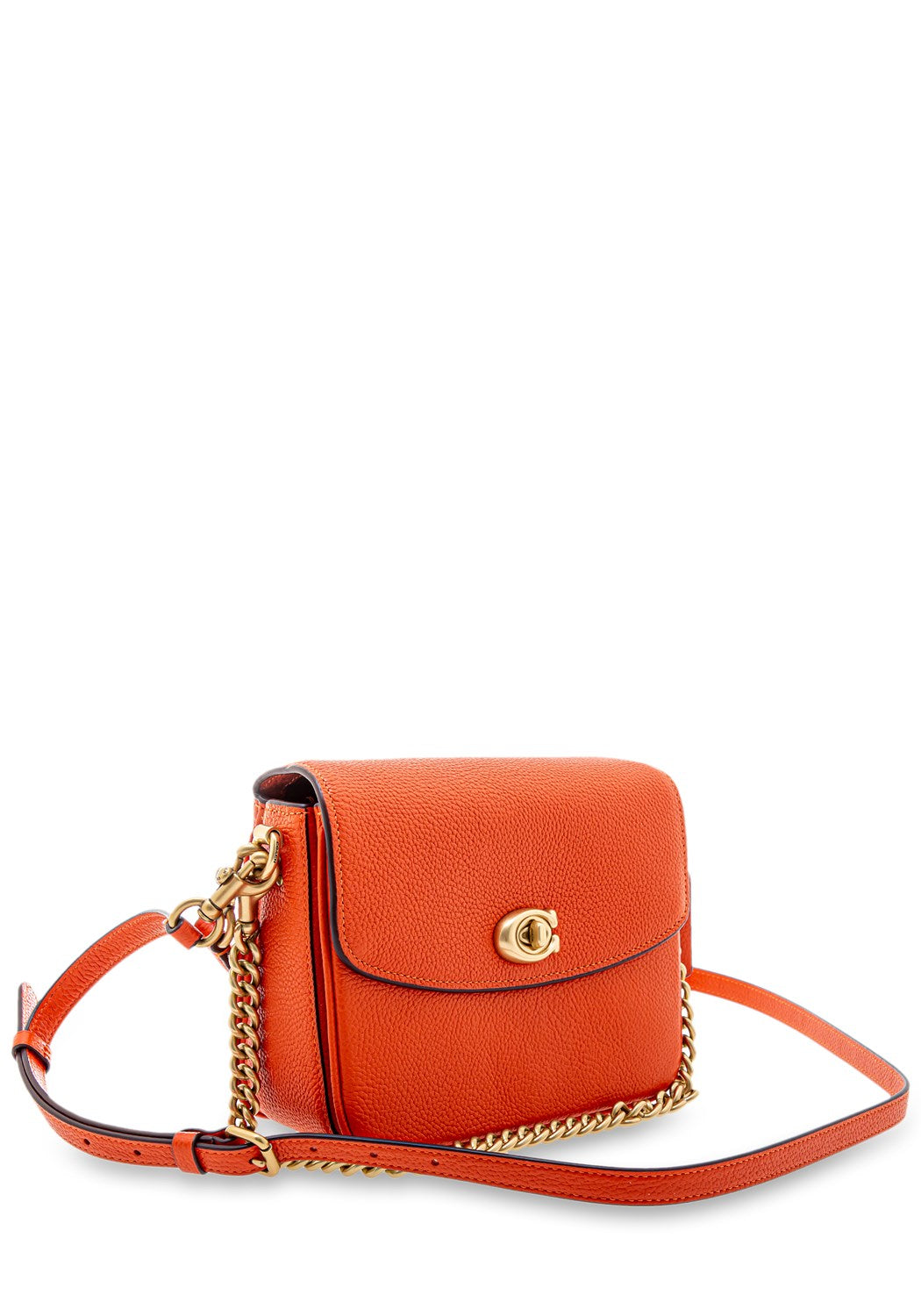 Cassie Polished Pebble Leather sun orang | Bildmaterial bereitgestellt von SHOES.PLEASE.